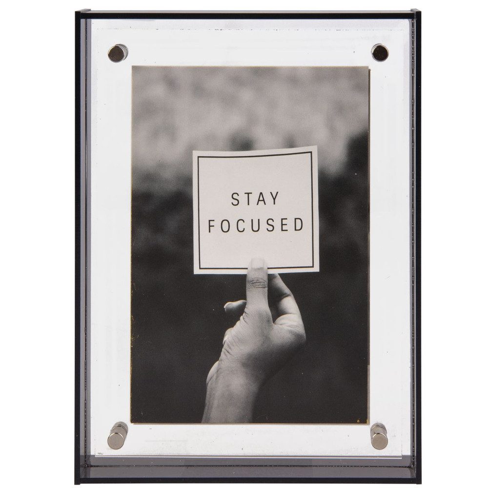 MICA Bilderrahmen Acryl Bilderrahmen - schwarz - 1 Stück