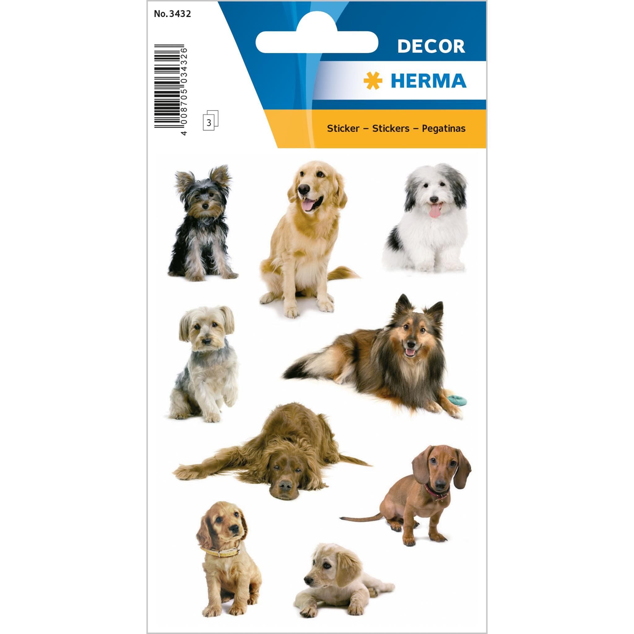 HERMA Sticker Herma Sticker DECOR Tiere Hundefotos 3 Bl