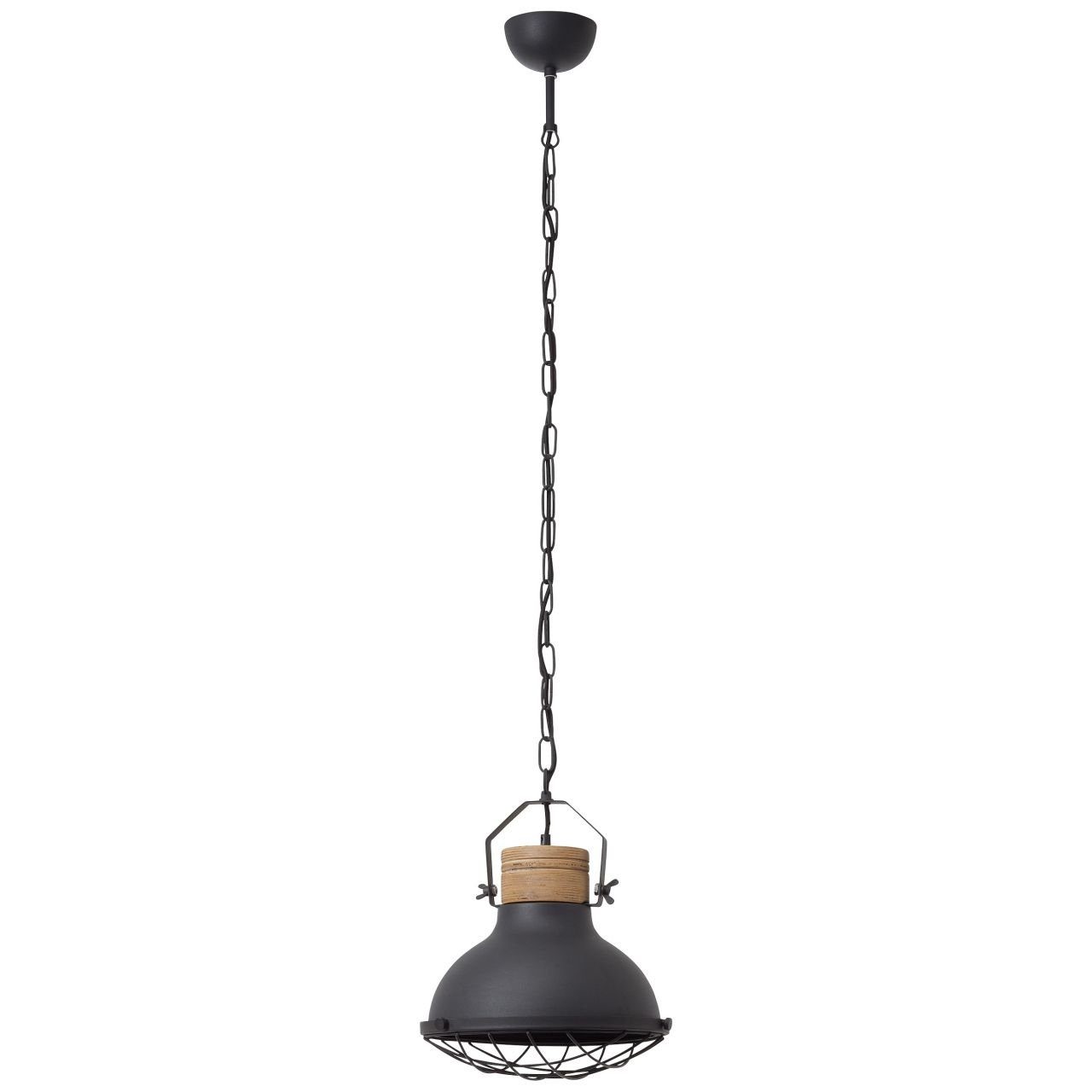 Brilliant Pendelleuchte Emma, schwarz E27, 1x A60, korund 33cm Lampe 40W, g.f. Pendelleuchte Emma