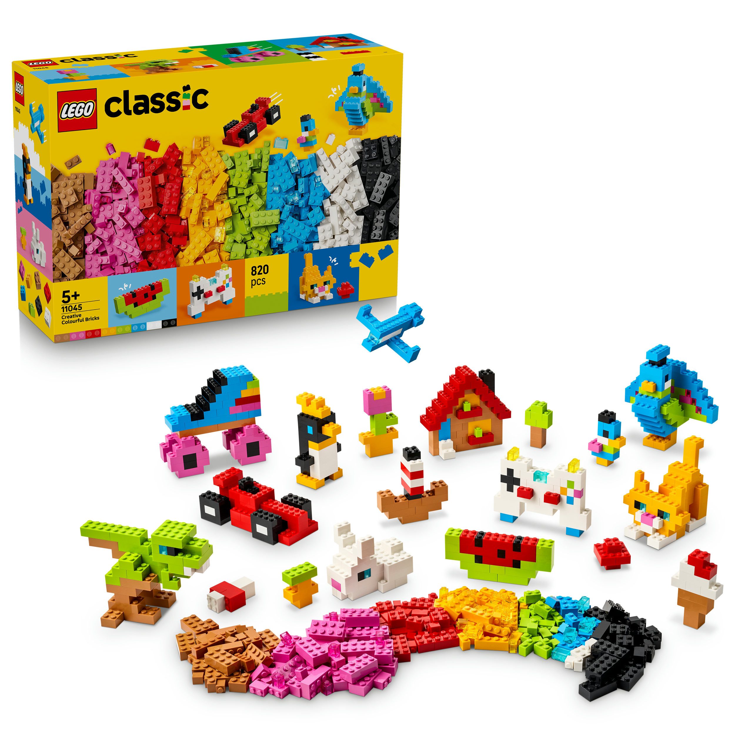 LEGO® Kreative Bunte Steine (11045), LEGO Classic Konstruktionsspielsteine, (820 St), Made in Europe