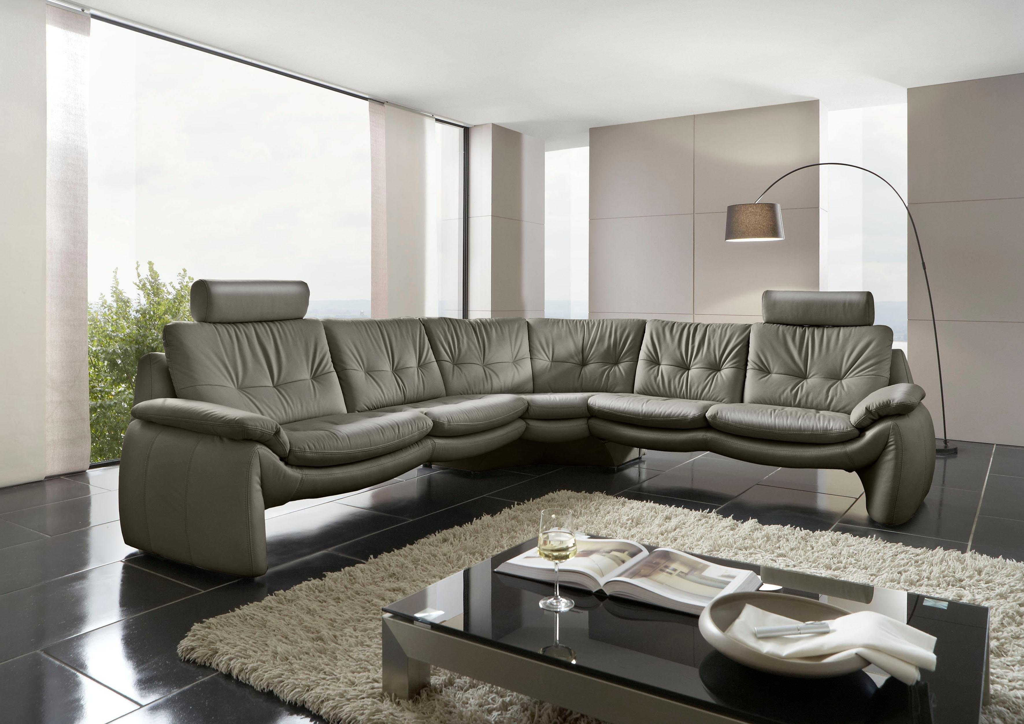 Places of Style Ecksofa Luna L-Form, in einzigartiger Optik