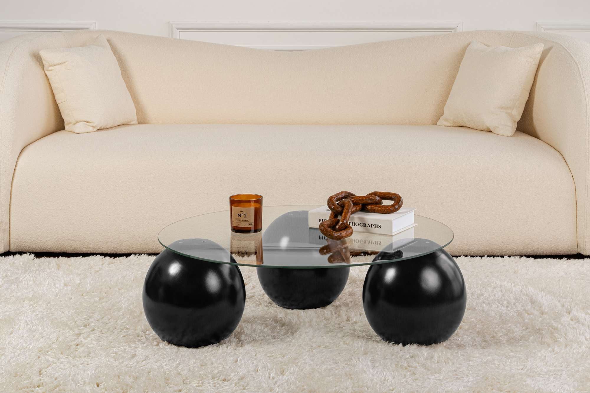 Skye Decor Couchtisch Miro, gehärtetes Glas, modernes, pflegeleicht