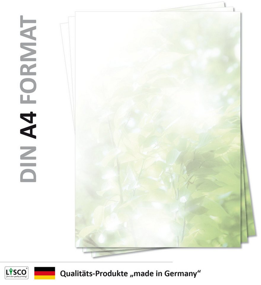 Thumbnail - LYSCO Briefpapier Motivpapier Sommer, Sonne, Urlaub DIN A4, gut beschreibbar, sommerliche Atmosphäre, für alle Drucker g...