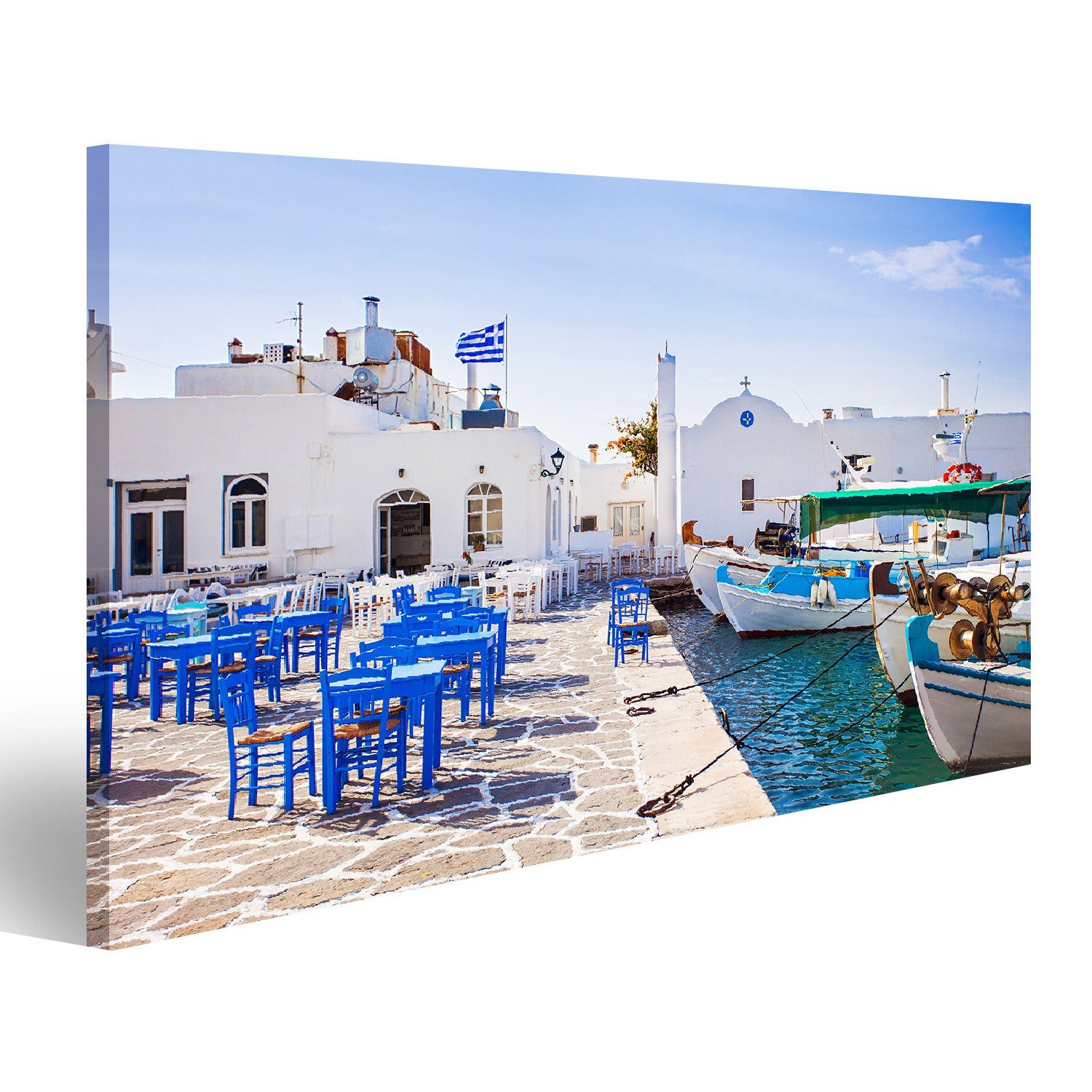 islandburner Leinwandbild Bild auf Leinwand Typische griechische Inseln Dor günstig online kaufen