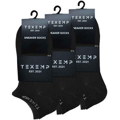 TEXEMP Sneakersocken »15 Paar Snekaer Socken Herren & Damen Baumwolle Sport Freizeit Kurz« (Packung, 15-Paar) Langlebig & Robust