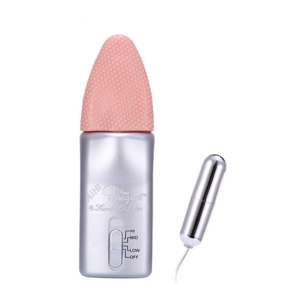 NEZEND Masturbator Vibrator Zunge Mini Silikon Sexspielzeug mit mini Ei Bullet, Packung 2-tlg.