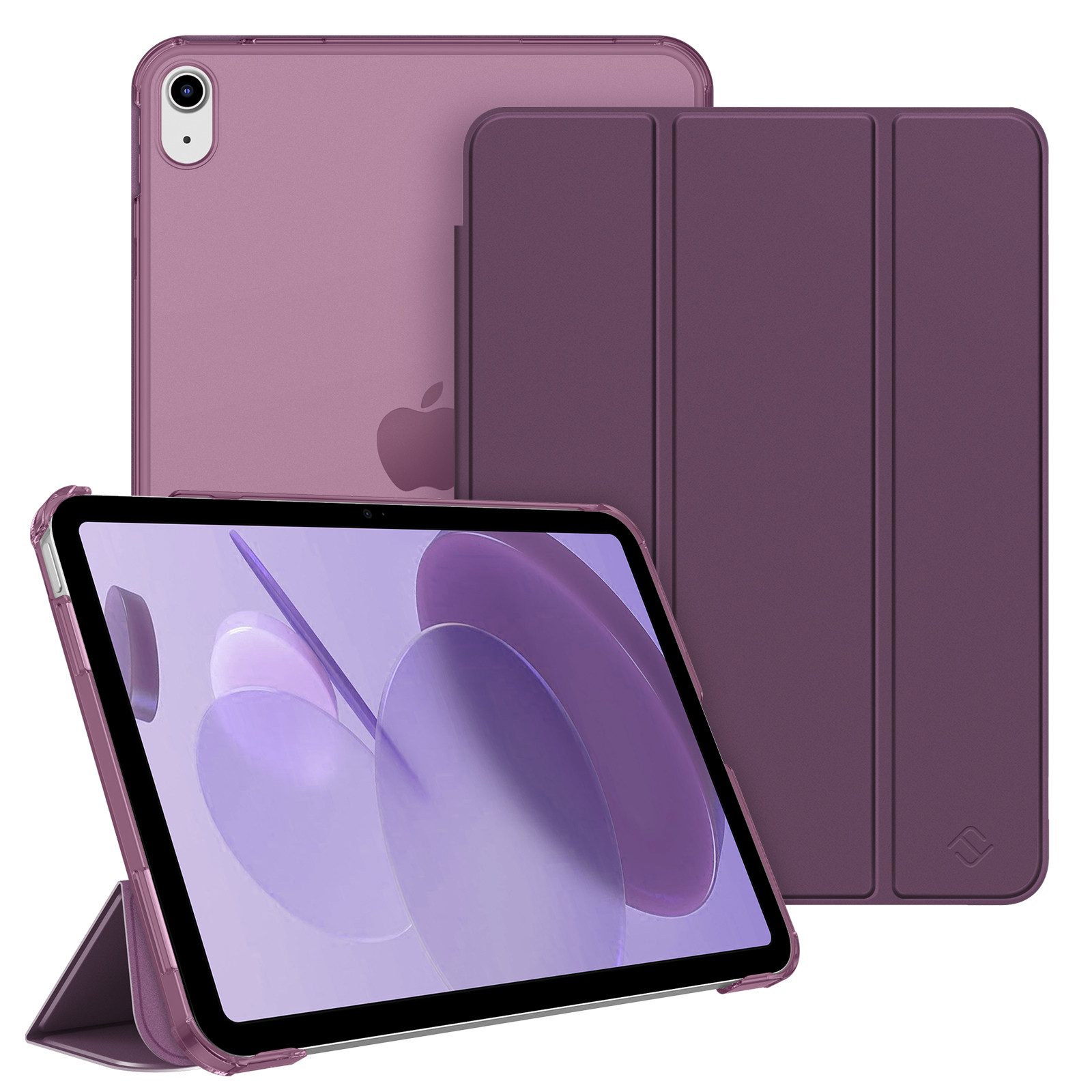 Fintie Tablet-Hülle für iPad 11. Generation 2025 (A16) 11 Zoll, iPad 10. Generation 2022 10.9 Zoll, Ultradünn Case mit transparenter Rückseite Abdeckung, Auto Schlaf/Wach