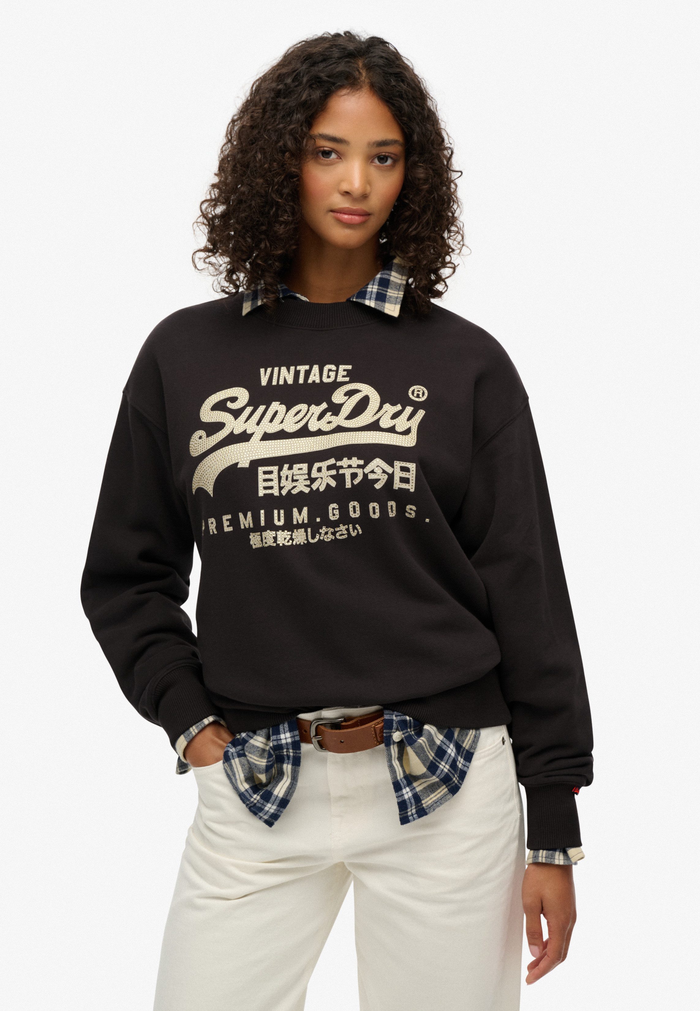 Superdry Sweatshirt EMBELLISHED VL LOOSE CREW günstig online kaufen