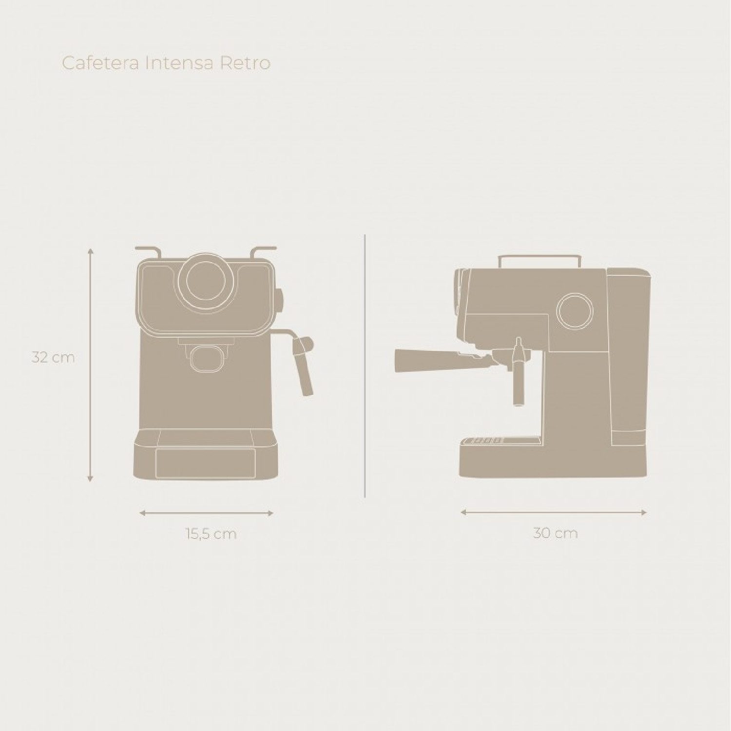 Cecotec Espressomaschine, Intensa Retro Verde RW