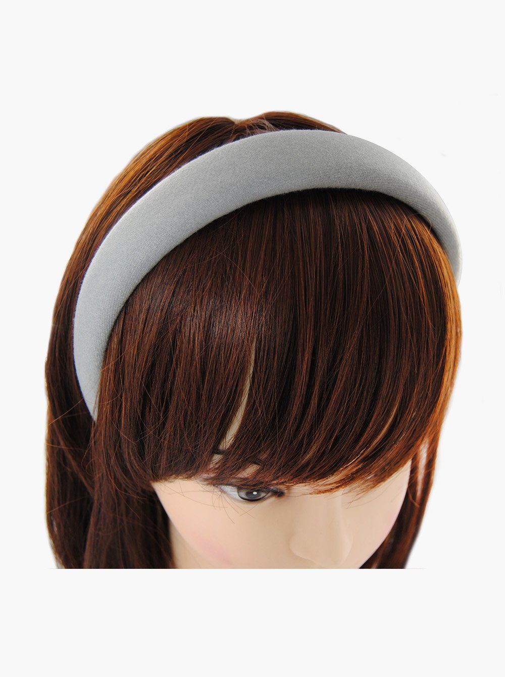 axy Haarreif eleganter Haarreif, Haarreif mit Flanell (Leder Optik), Vintage und modische Damen Haarband