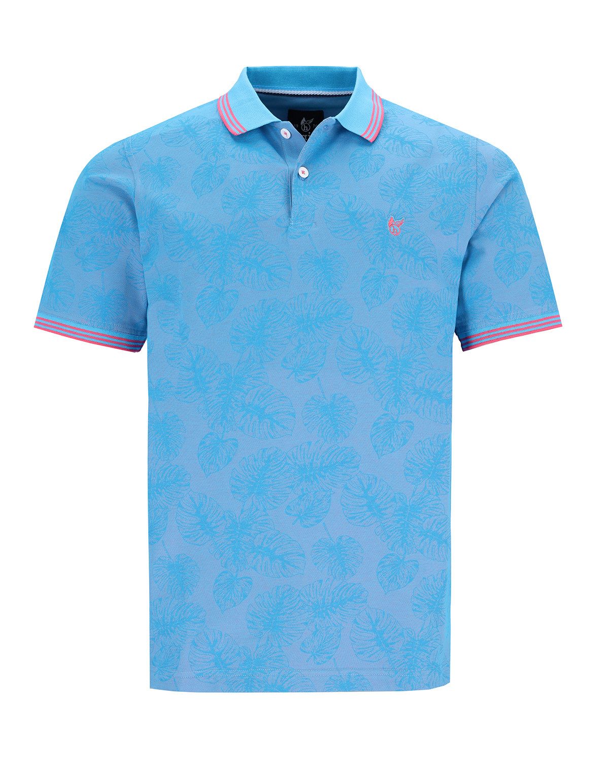 Hajo Poloshirt bedrucktes Piqué-Poloshirt