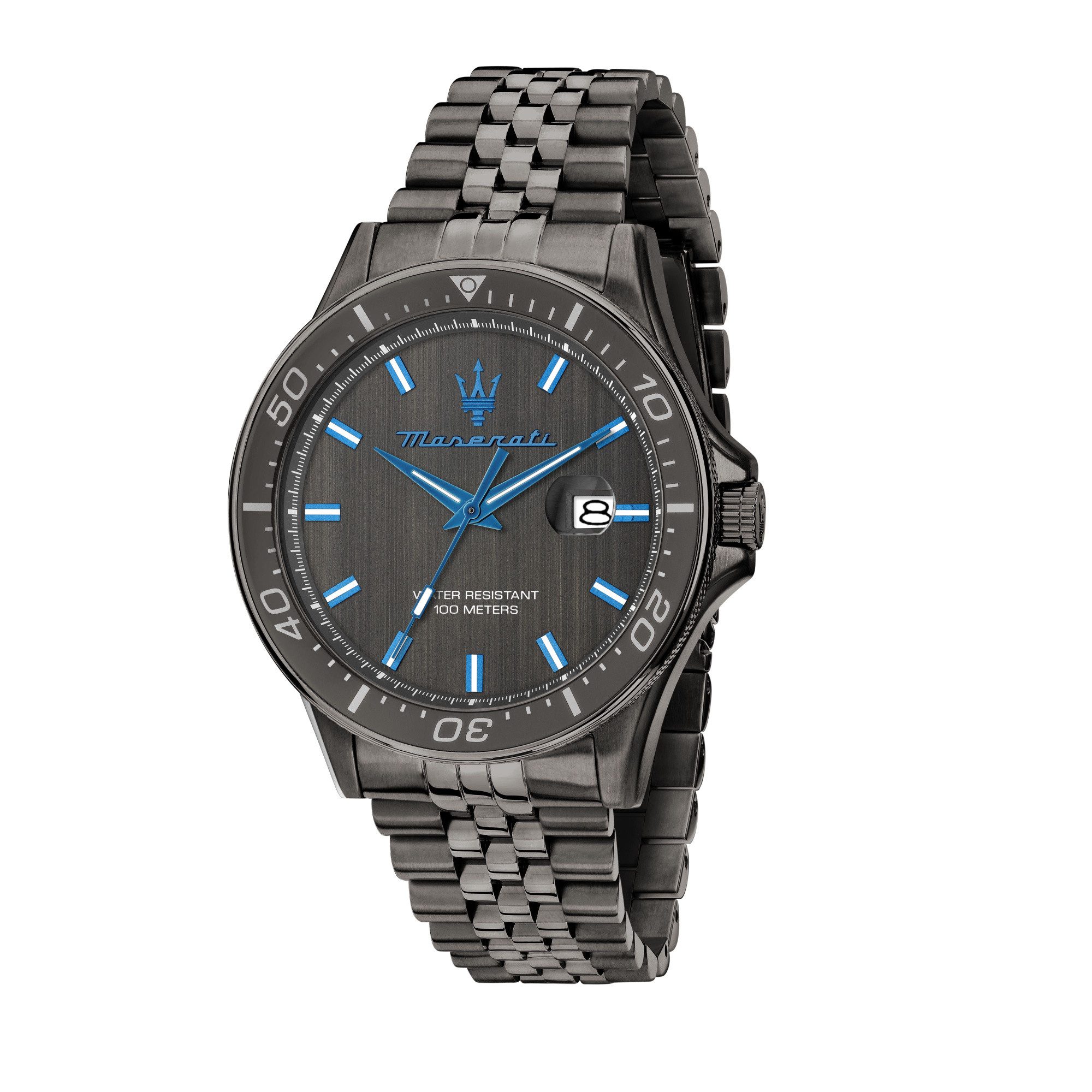 MASERATI Chronograph Sorpasso Dark Edition Herrenuhr R8873654002 Gunmetal 42 mm