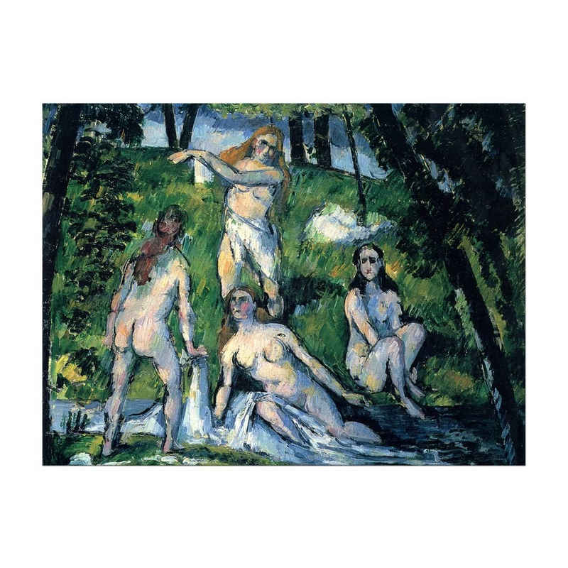 Bilderdepot24 Leinwandbild Alte Meister - Paul Cézanne - Badende, Menschen