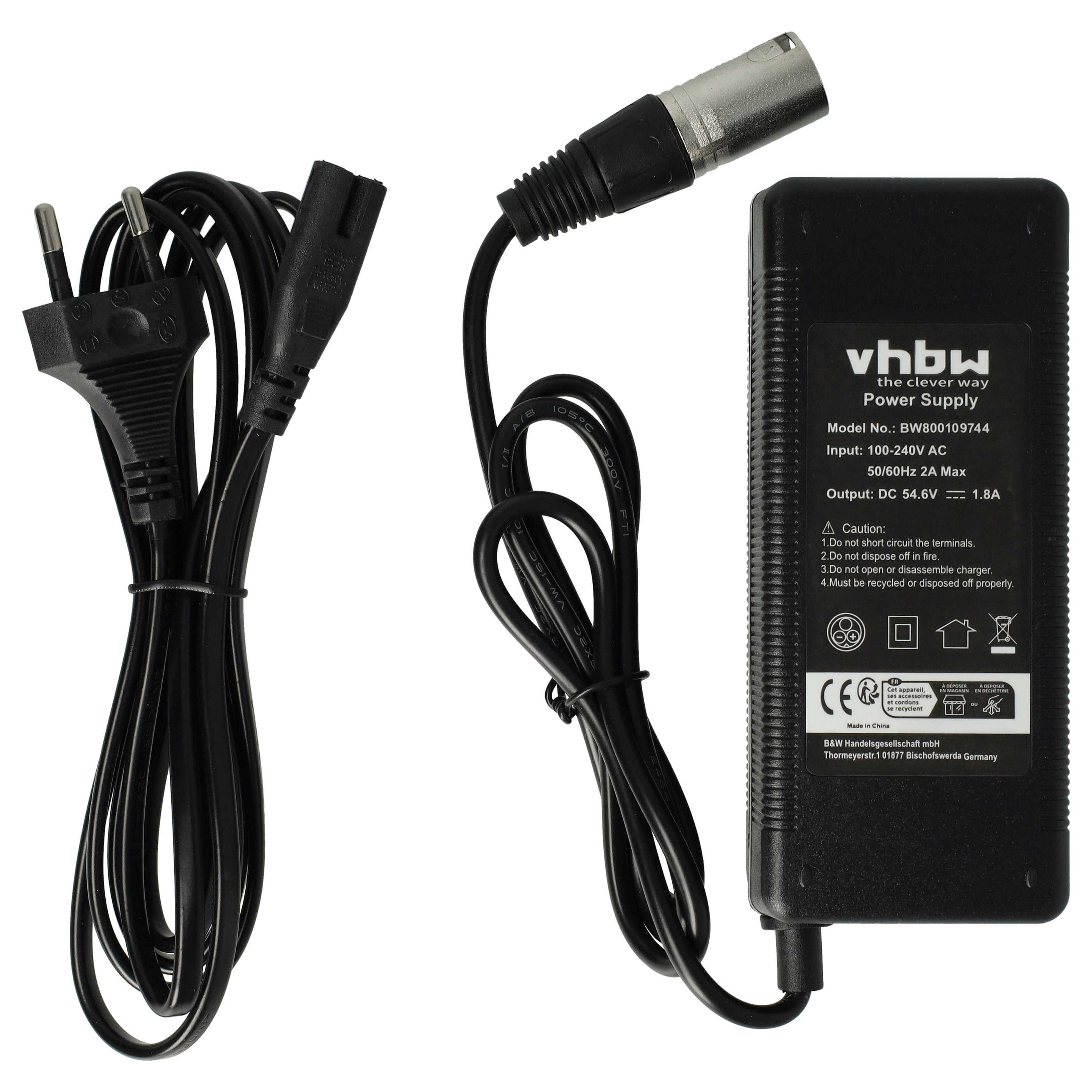 vhbw passend für NCM London ab 2014, Essen ab 2015, Rome ab 2016, Paris ab Schnelllade-Gerät