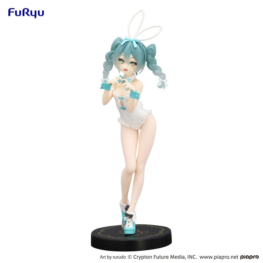 FuRyu Erotik-Actionfigur Hatsune Miku BiCute Bunnies - Miku Rurudo White Color Ver.