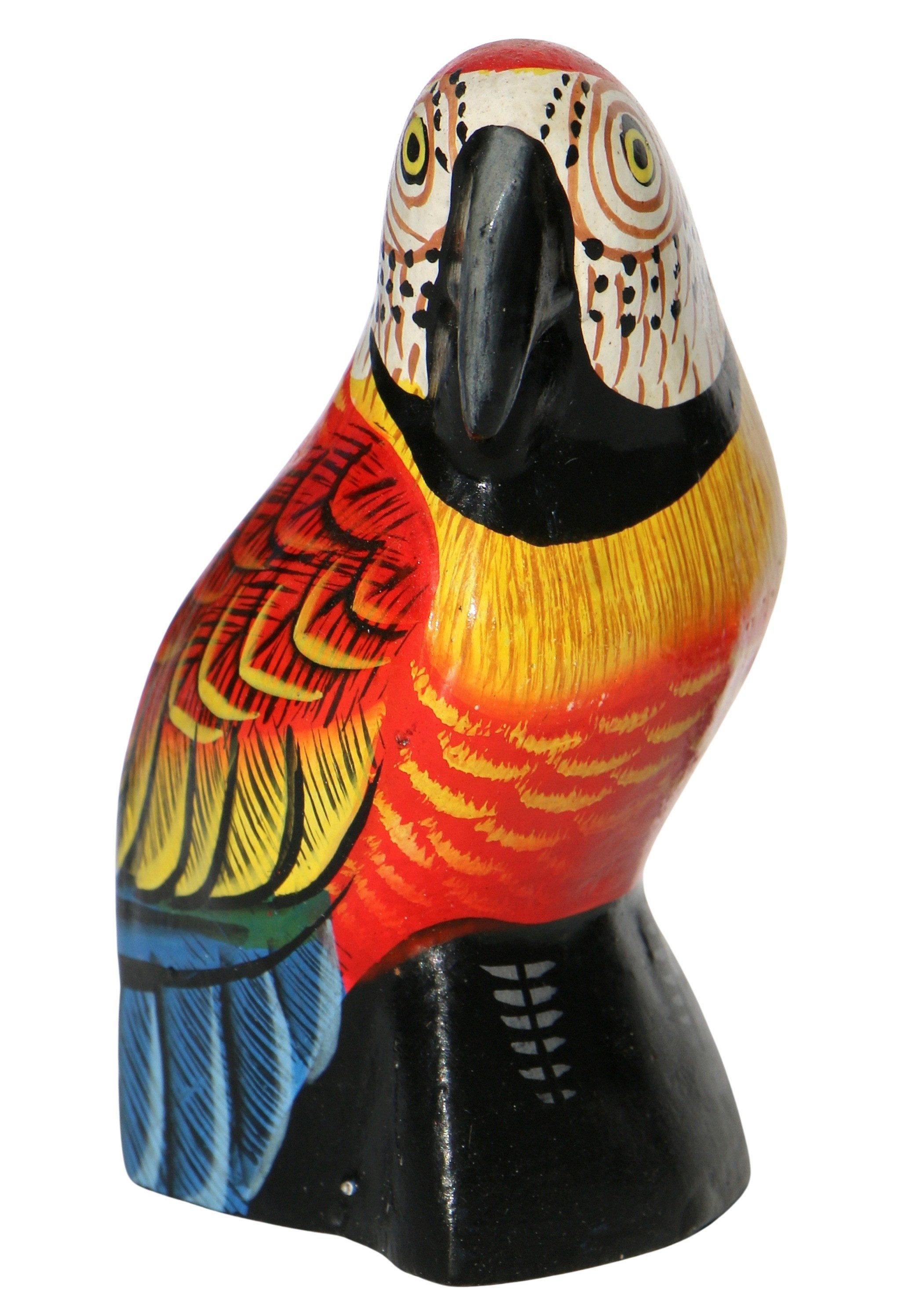 Wogeka Tierfigur bunter 10cm Papagei Holz günstig online kaufen