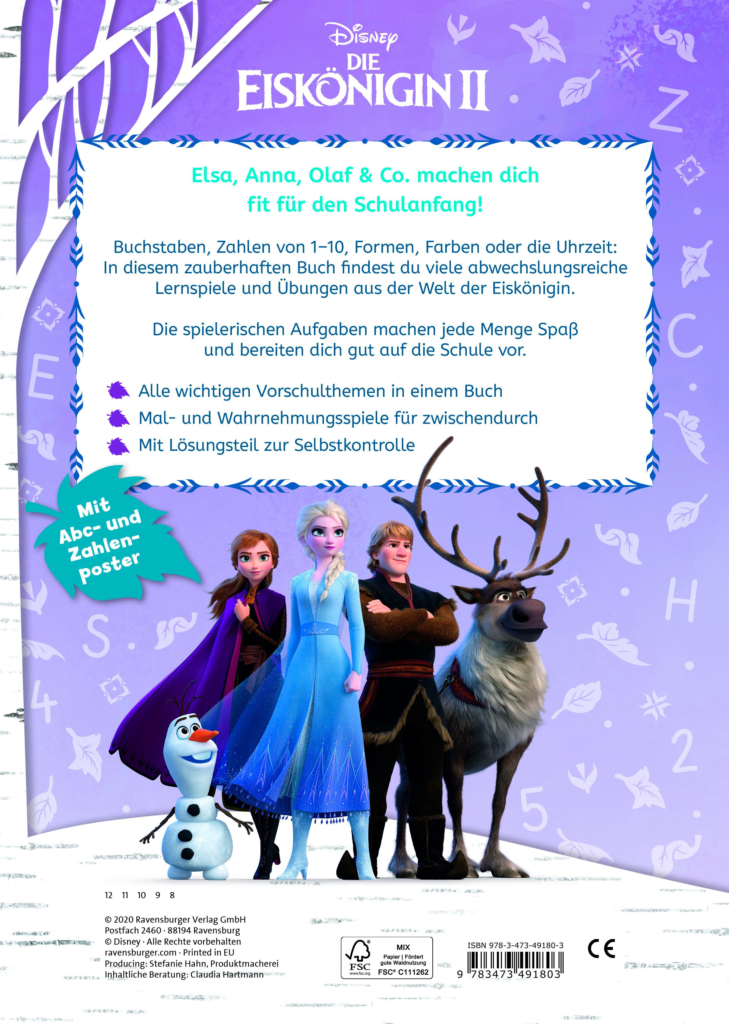 Ravensburger Kinderbuch Disney Die Eiskönigin 2 Das große Vorschulbuch