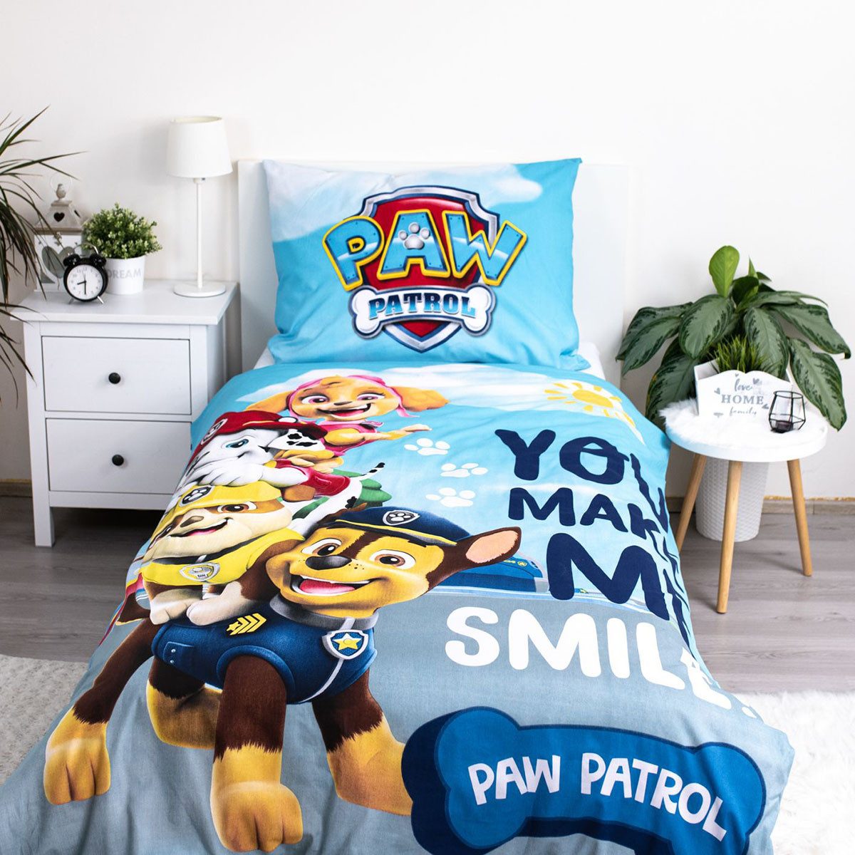 PAW PATROL Kinderbettwäsche Paw Patrol, Renforcé, 2 teilig