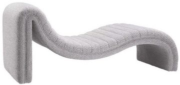 Casa Padrino Chaiselongue Luxus Chaiselongue Grau 165 x 61,5 x H. 65 cm - Wohnzimmer Liegesessel - Designer Recamiere - Wohnzimmer Möbel - Luxus Möbel - Luxus Qualität