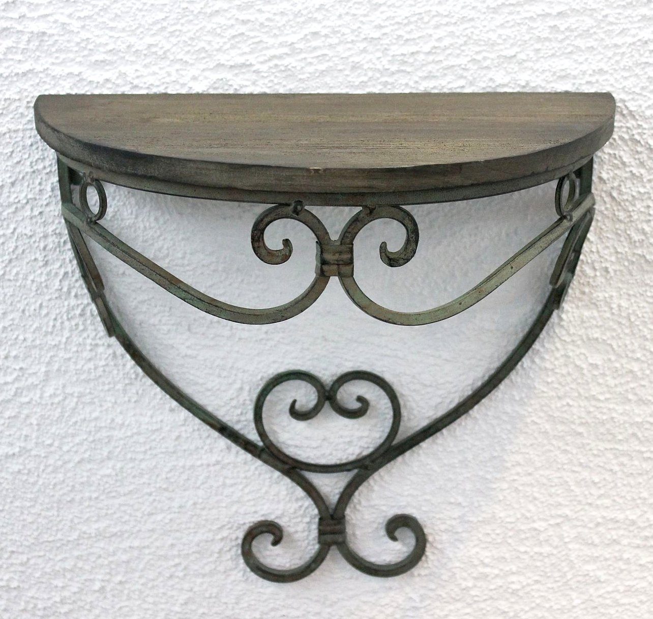 DanDiBo Wandregal 12095 Wandkonsole "Malega" aus Metall mit Holzablage Badr günstig online kaufen