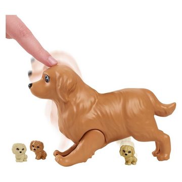 Mattel® Anziehpuppe Mattel HCK75 - Barbie - Puppe mit Hund und Welpen