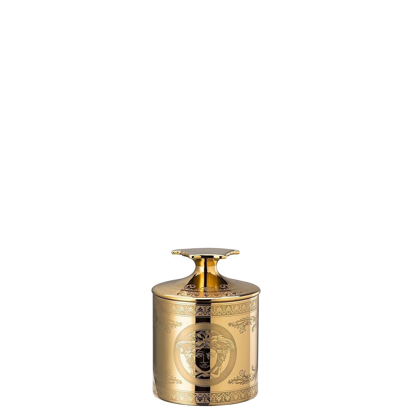 Rosenthal meets Versace Windlicht Versace Golden Medusa Tischlicht 2-tlg. mit Duftwachs (2 St)