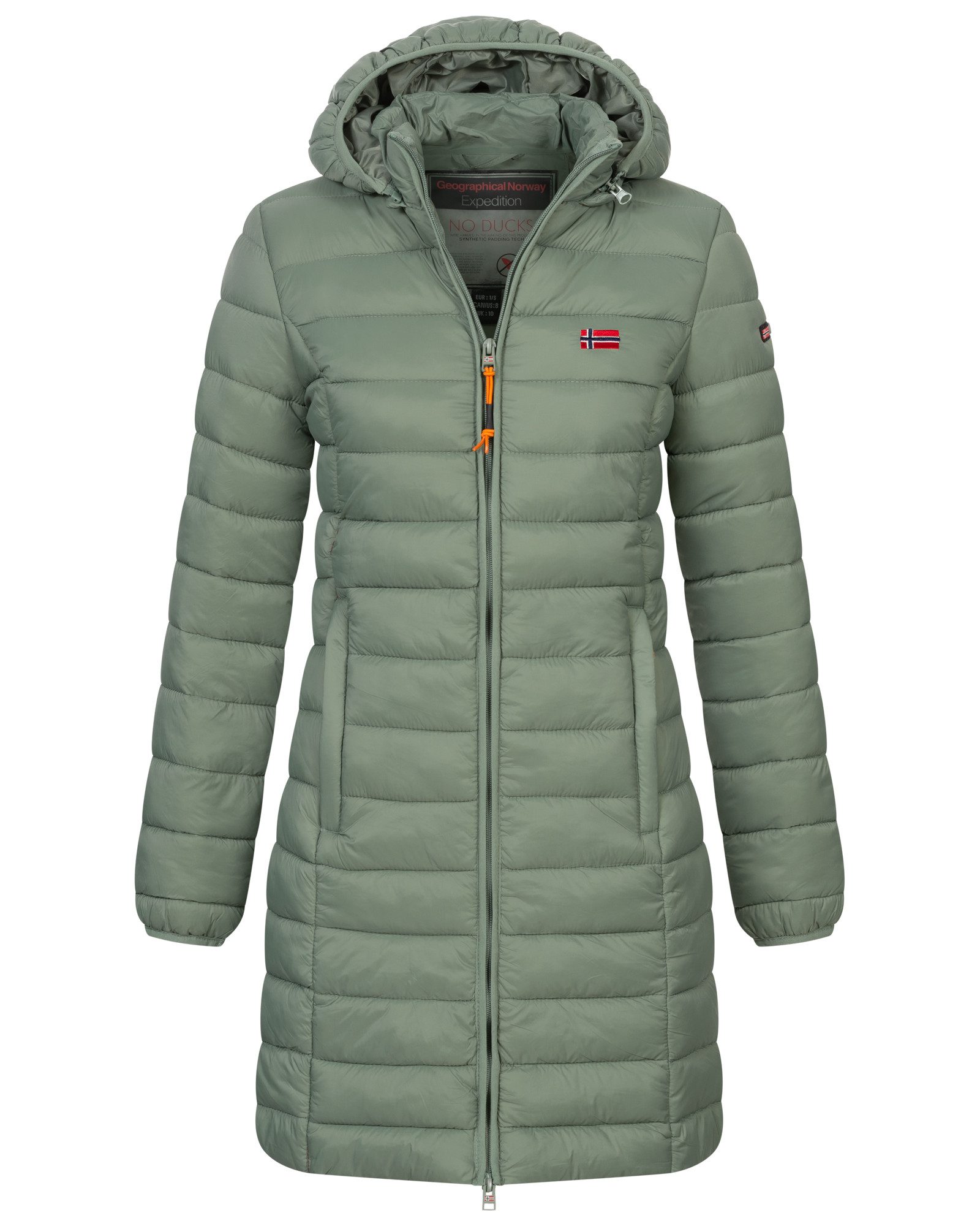Geographical Norway Steppmantel Winter Jacke Steppjacke Parka Lange Kapuzen günstig online kaufen