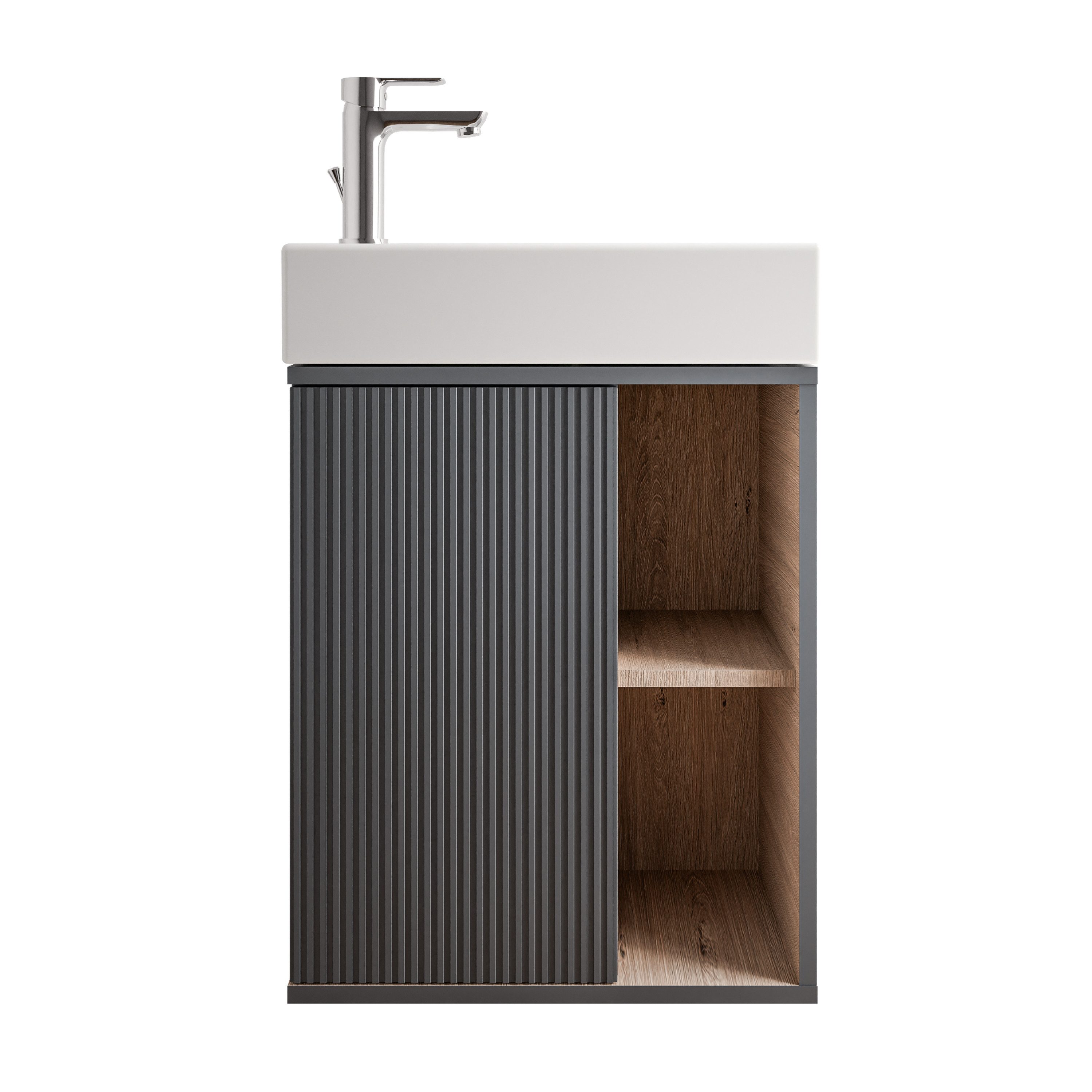 Bernstein Badmöbel-Set BELDIVO, (mit Waschbecken DURAVIT, günstig online kaufen
