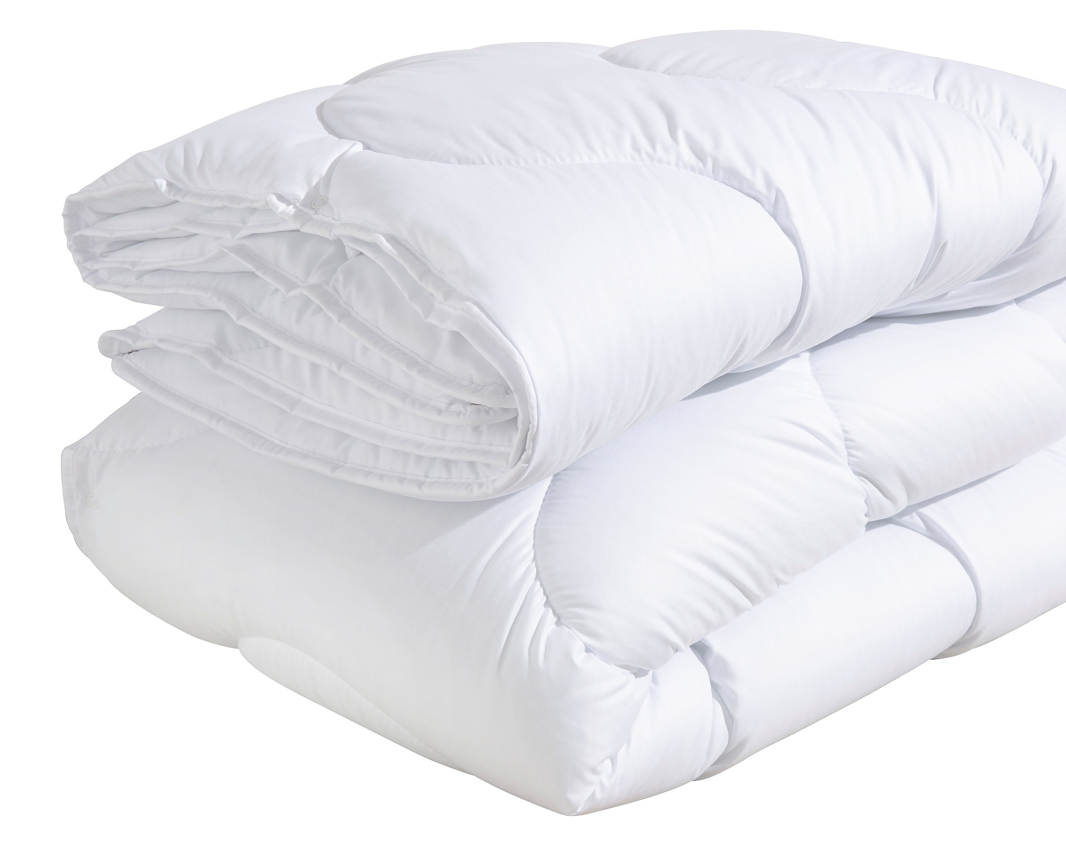 OTTO home Microfaserbettdecke + Microfaserkissen Mailo, Bettdecke 135x200 cm, 155x220 cm, Bezug: weich, 2-tlg., Set mit Kissen 80x80 cm, Sommer, Winter