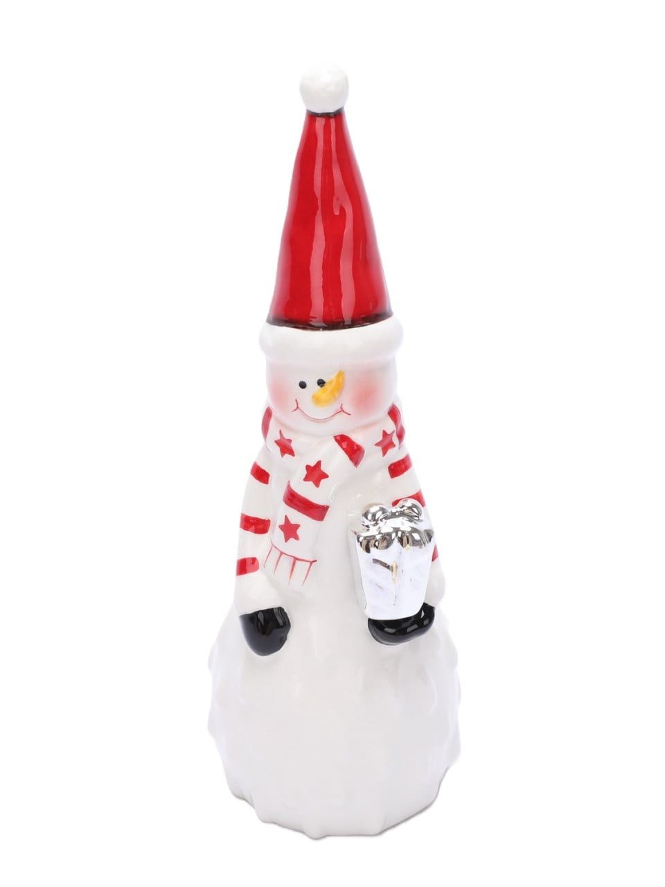 Trend Line Weihnachtsfigur TrendLine Dekofigur Schneemann Keramik 24 x 8 cm