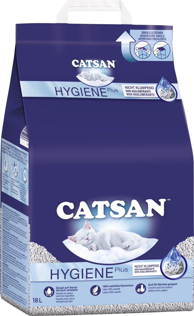 CATSAN Katzenstreu Catsan Hygiene Plus Katzenstreu 18 L