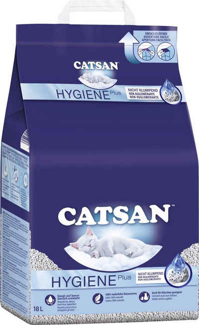 CATSAN Katzentoilette Catsan Hygiene Plus Katzenstreu 18 L