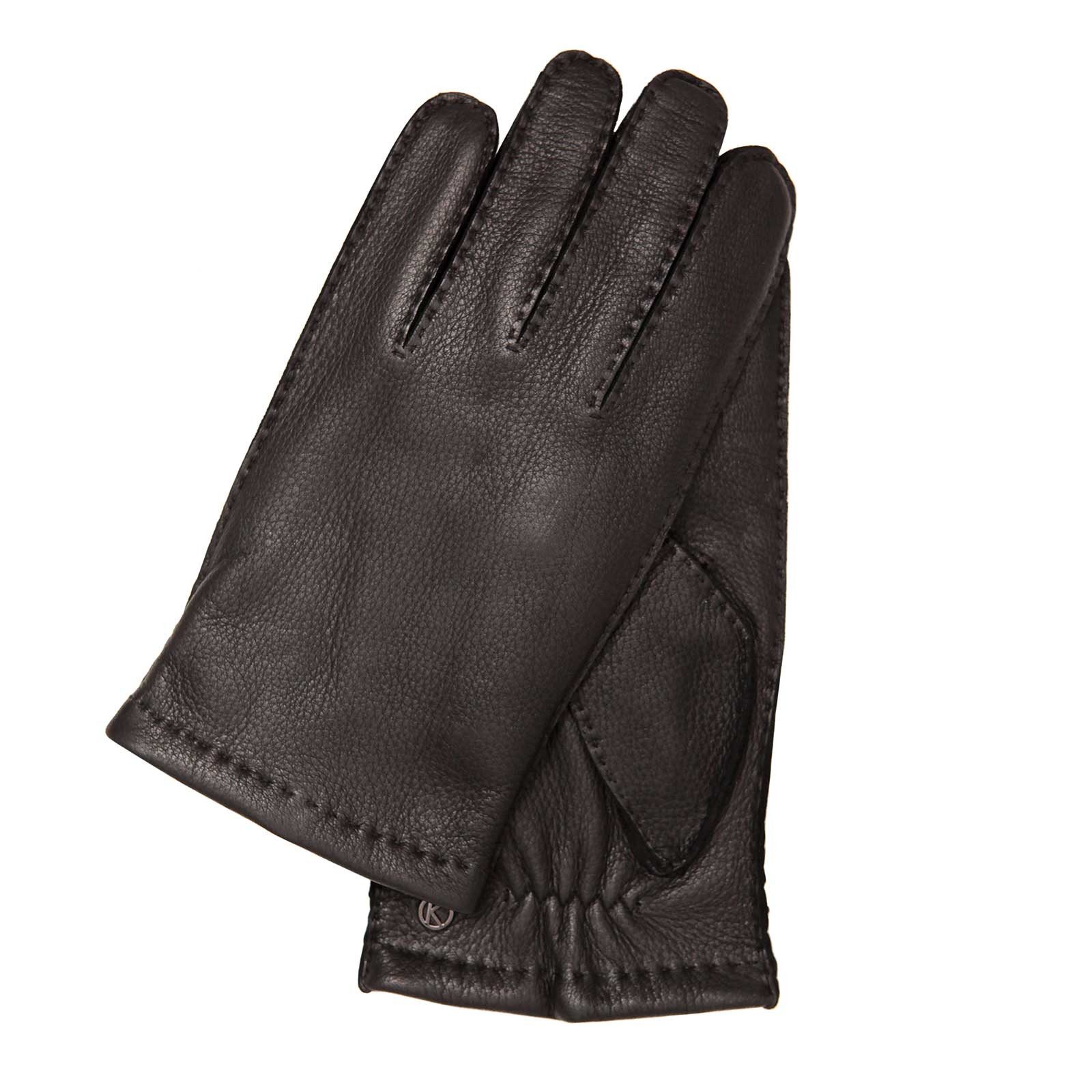 KESSLER Lederhandschuhe CHARLES Touch (Paar, 1-St., Handschuhe) softes Hirschleder, warmes Strickfutter