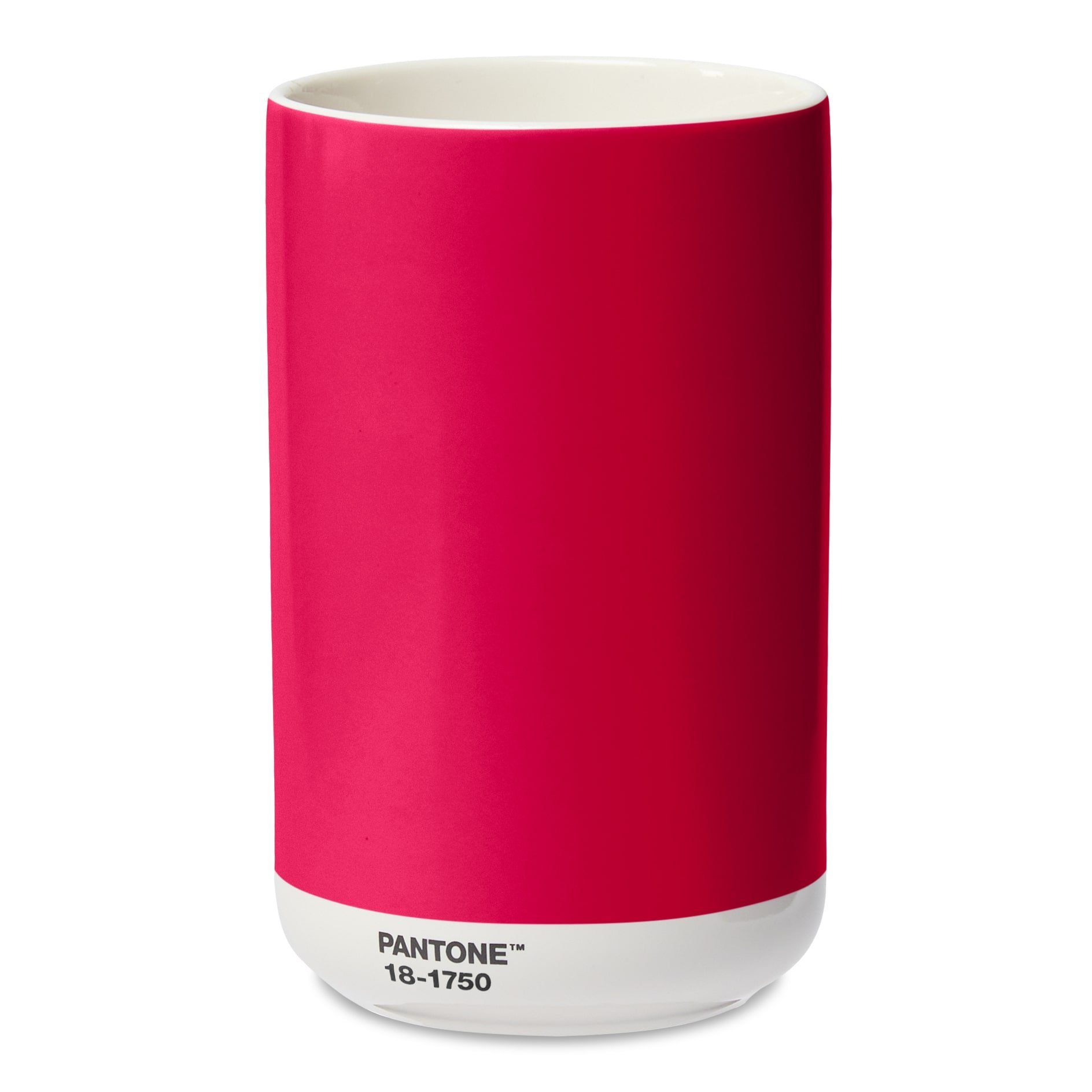 PANTONE Dekovase, Porzellan Vase, inkl. Geschenkbox, 1 L, COY 2023 Viva Magenta 18-1750