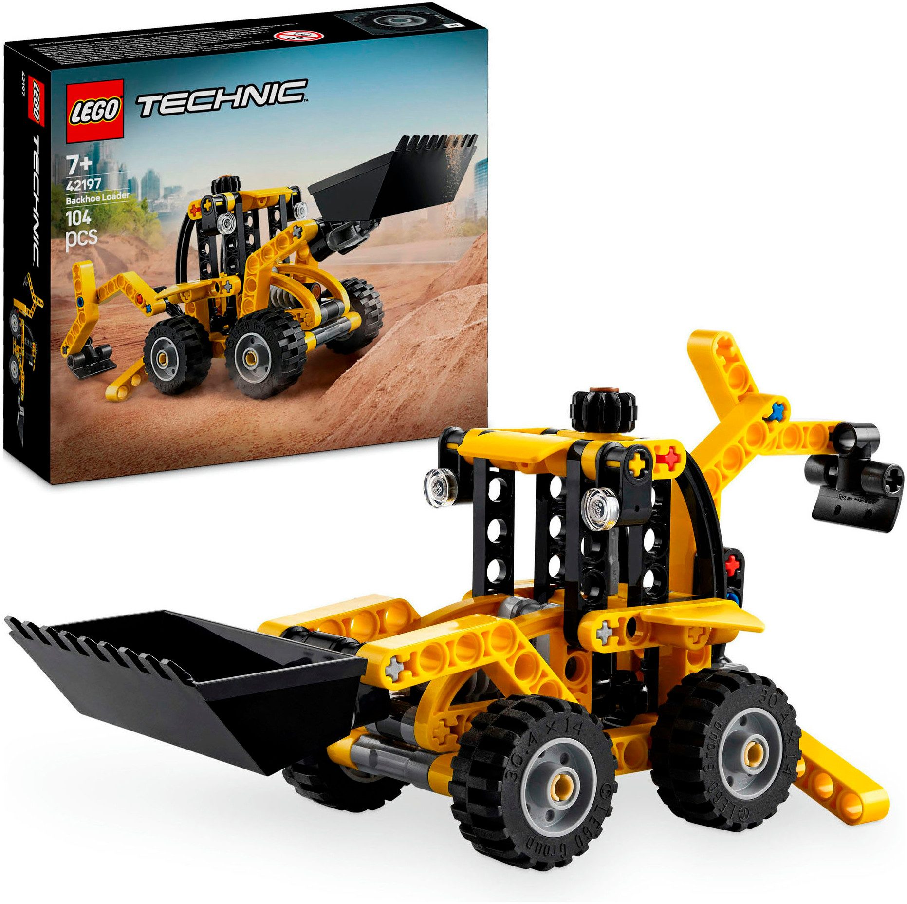 LEGO® Baggerlader (42197), LEGO Technic Konstruktionsspielsteine, (104 St), günstig online kaufen