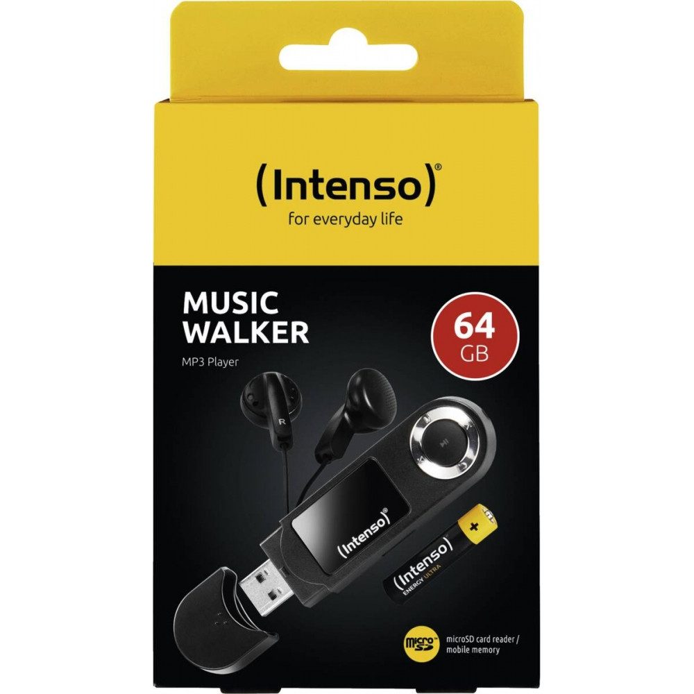 Intenso 3601490 music walker 64GB MP3-Player schwarz MP3-Player