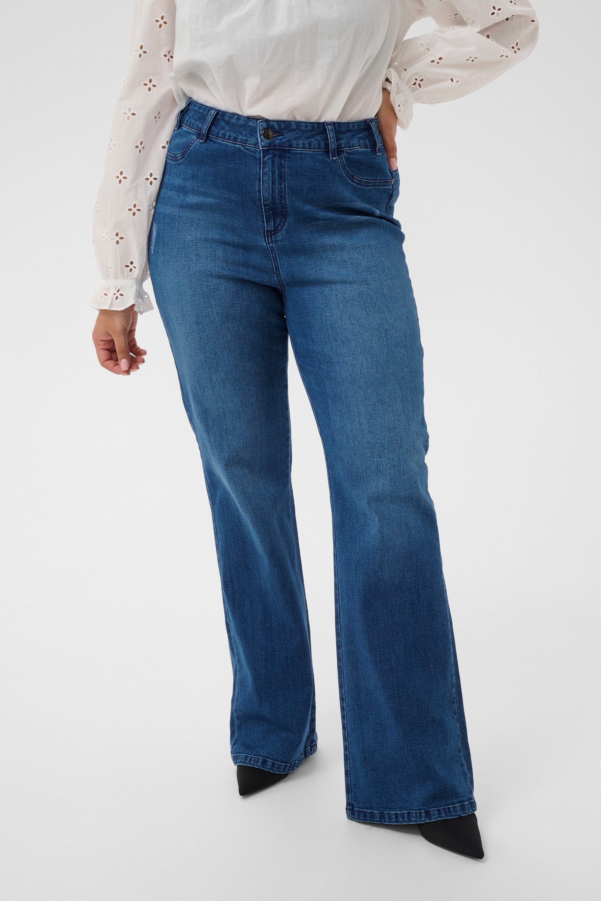 KAFFE Curve Regular-fit-Jeans Jeans KClaurina Große Größen
