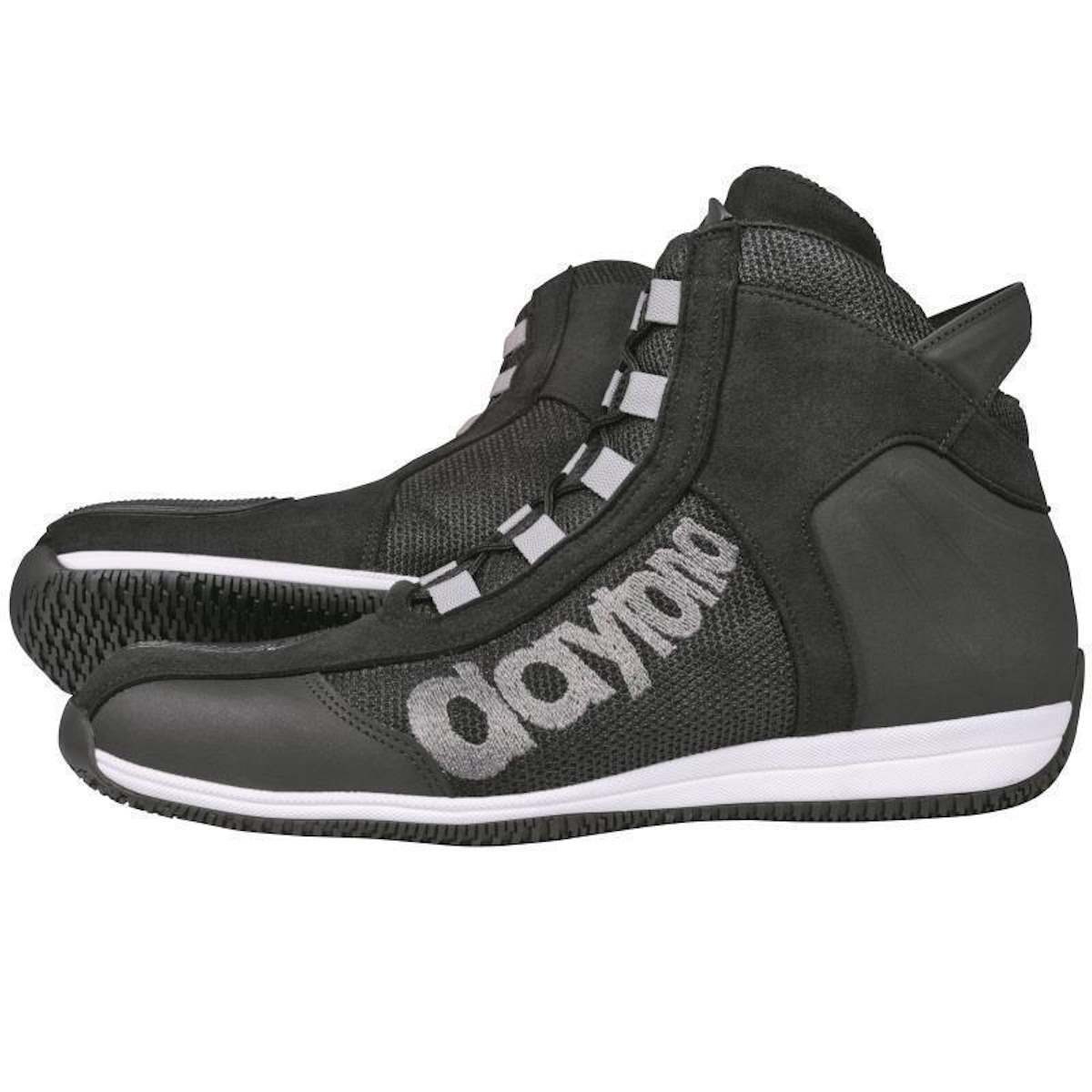 Daytona Daytona AC4 WD schwarz / weiß Motorradstiefel (Packung, Antistatische und Öl- und Benzinfeste Sohle) motorradschuhe für herren