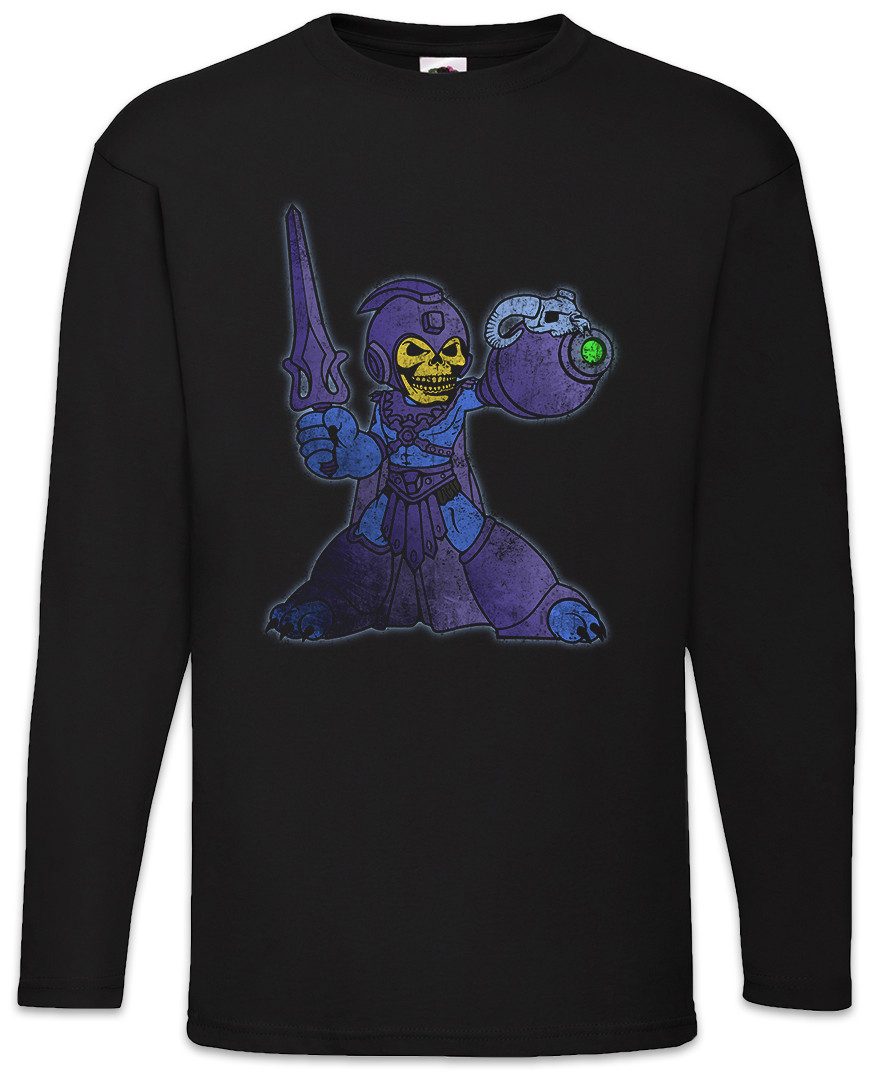 Langarmshirt Mega Masters Skull Langarm T-Shirt Eighties Gamer Universe 80s Man