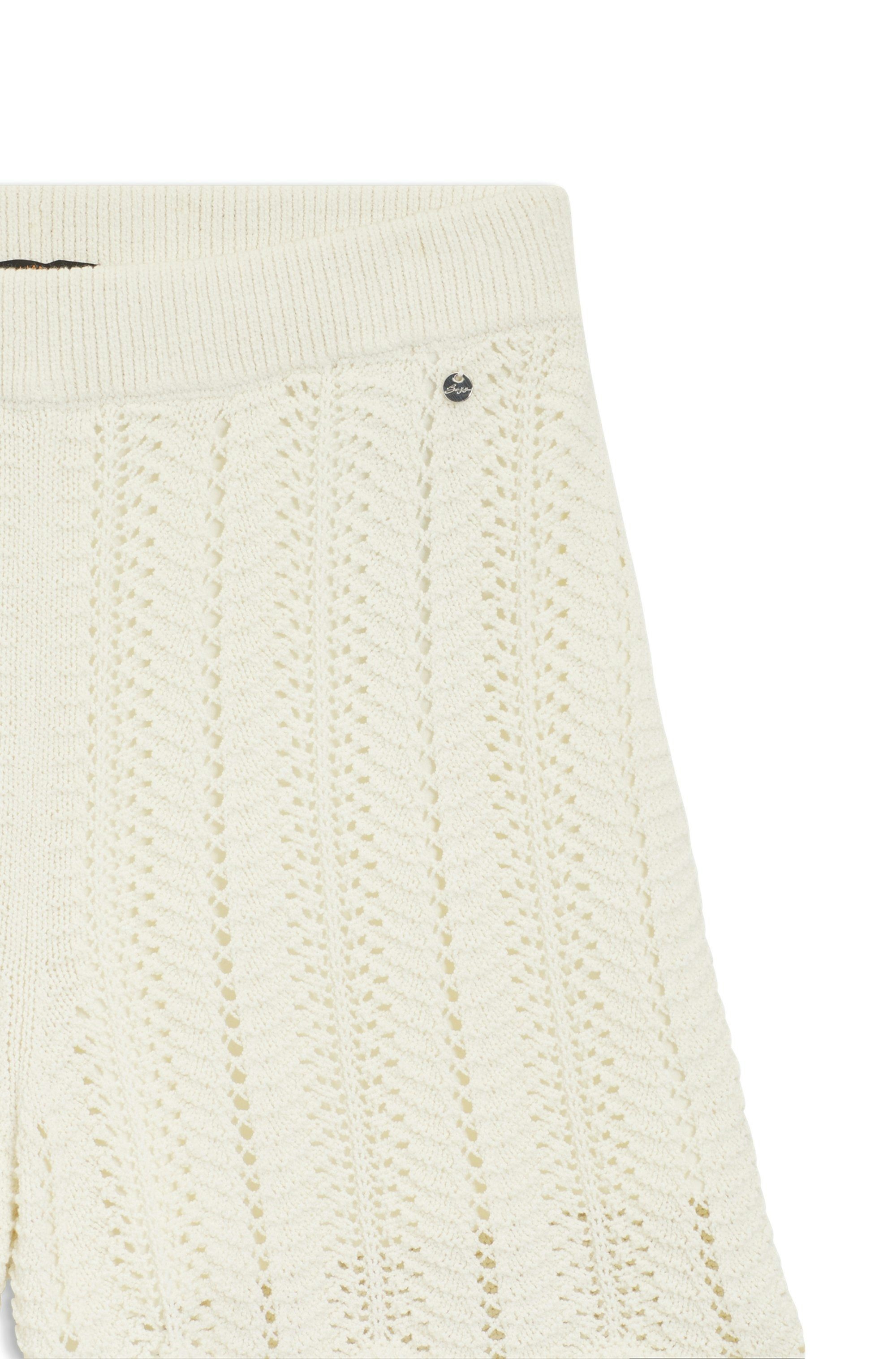 BOSS ORANGE Shorts Forde Premium Damenmode aus Strick, mit Wellenstruktur – Bild 5 von 5