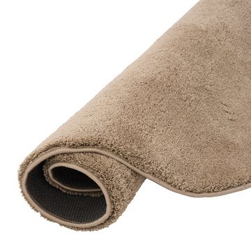 Hochflor-Teppich Luxus Super Soft Hochflor Teppich Silky Rund, Pergamon, Rund, Höhe: 30 mm