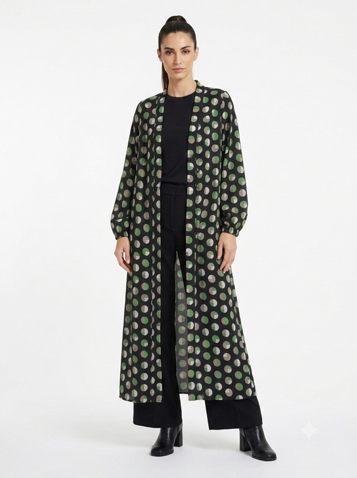PfauGermany Blusenkimono ShrugAbaya im Kimono-Stil. Einheitsgröße:Länge 140cm.Brustweite 60cm.
