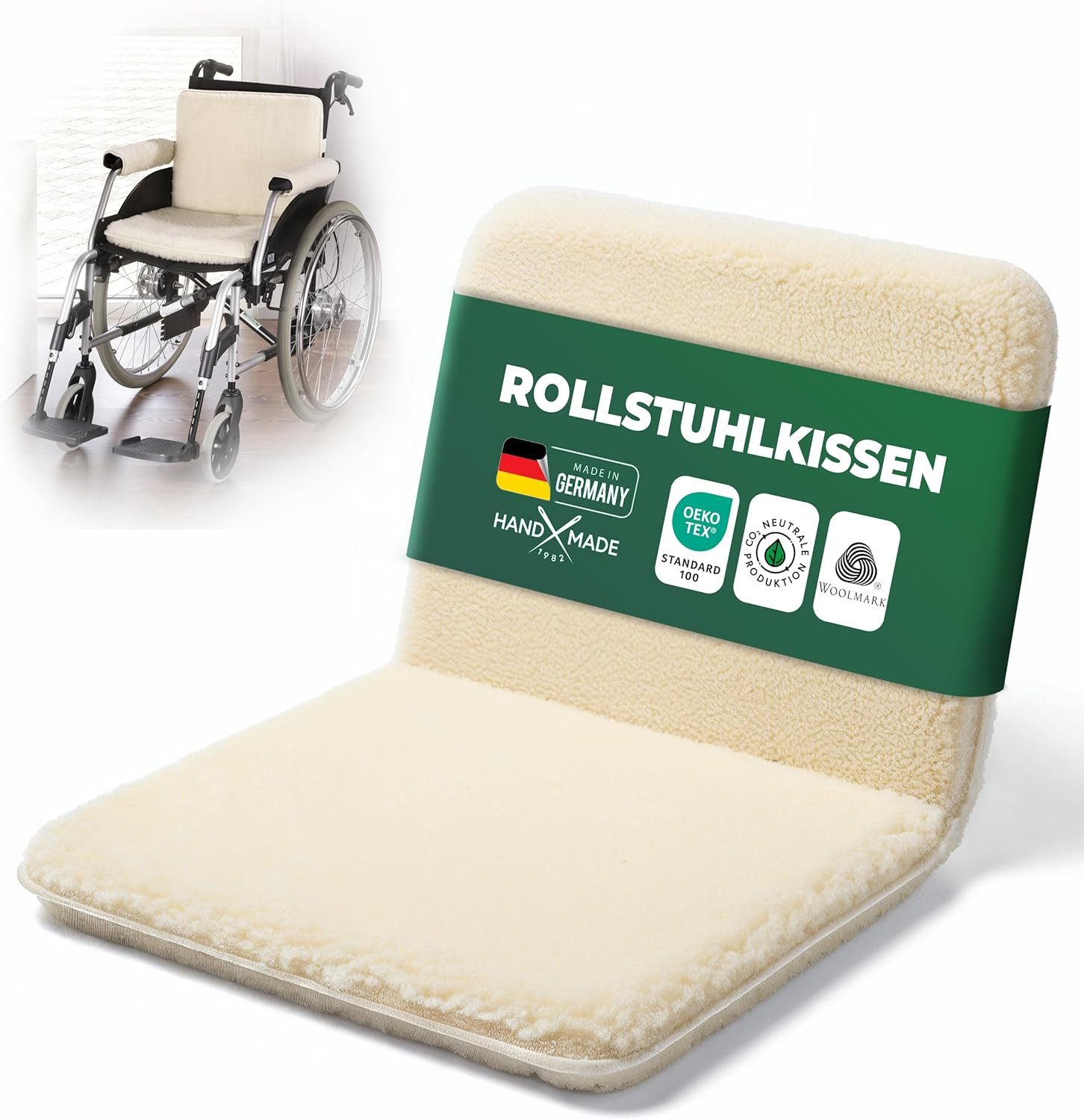 Novaliv Haltungskissen Novaliv Rollstuhl Sitzpolster Natur 50x80 cm – Weiches Sitzkissen für, 1-tlg., Novaliv Rollstuhl Sitzpolster Natur 50x80 cm - Weiches Sitzkissen für