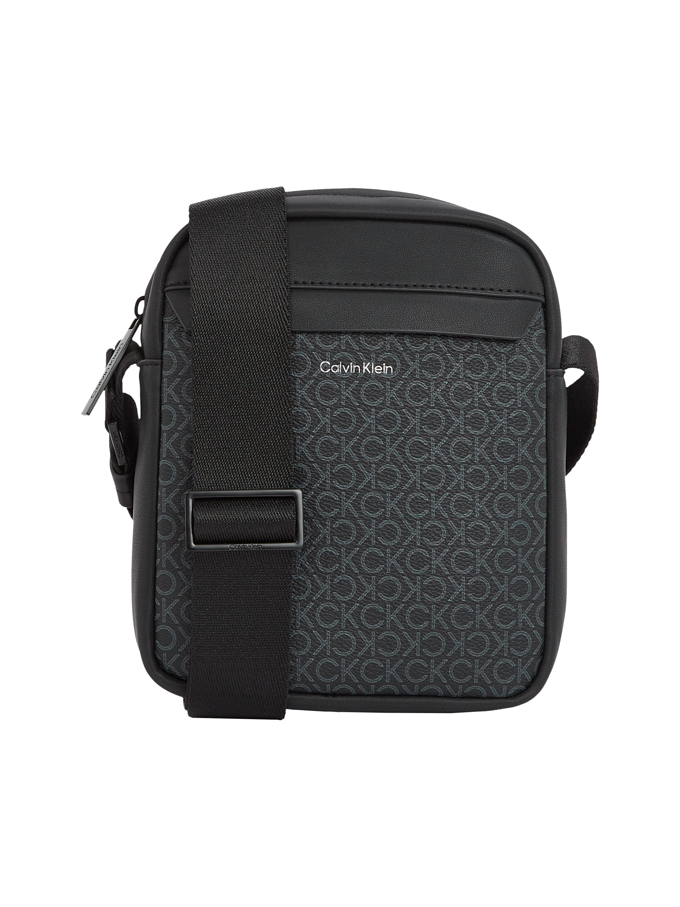 Calvin Klein Messenger Bag CK MUST REPORTER S MONO, Herren-Umhängetasche, Body Bag, Schultertasche mit CK-Print