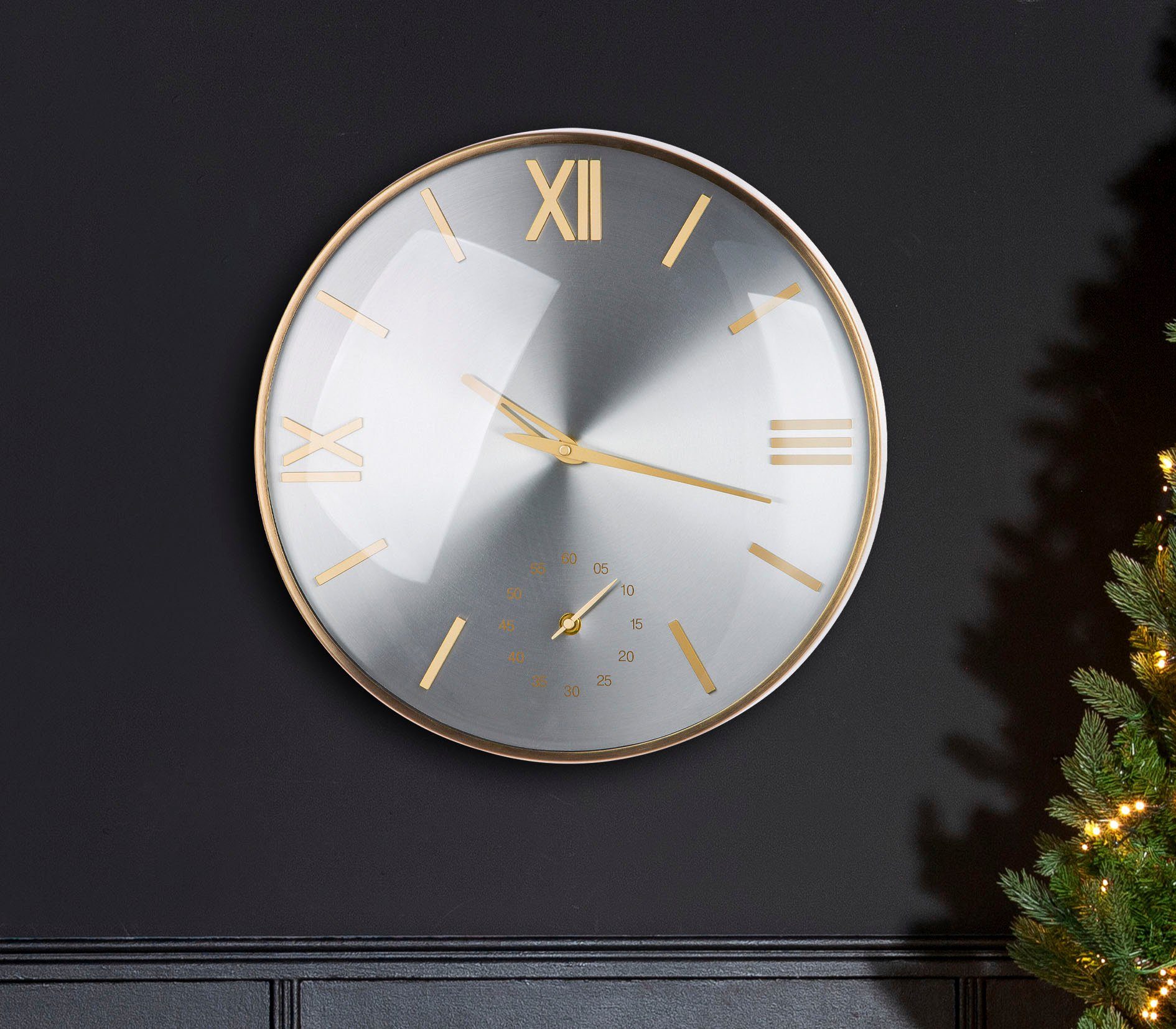 Wanduhr Wanduhr Bicolor