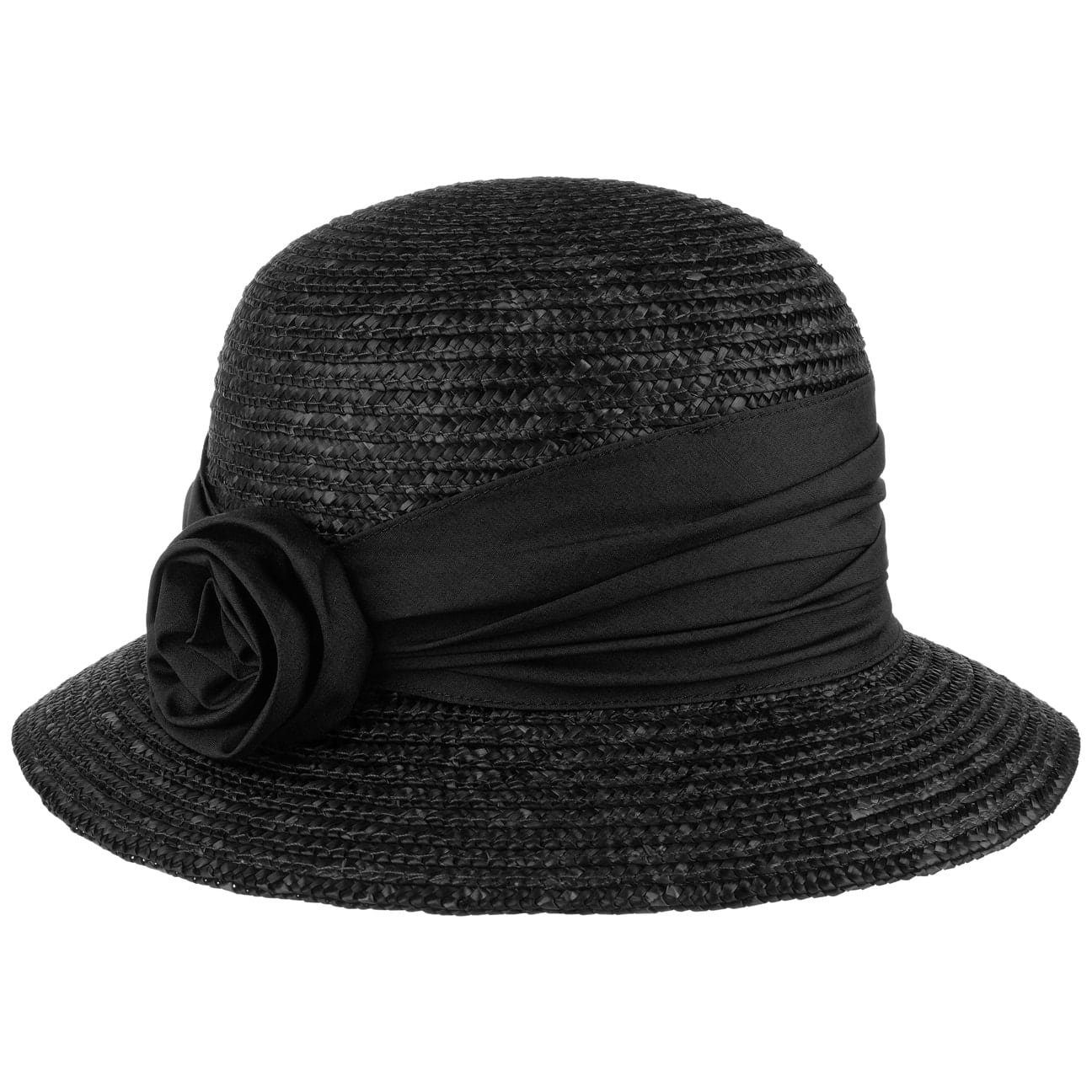 Seeberger Sonnenhut (1-St) Strohglocke mit Ripsband