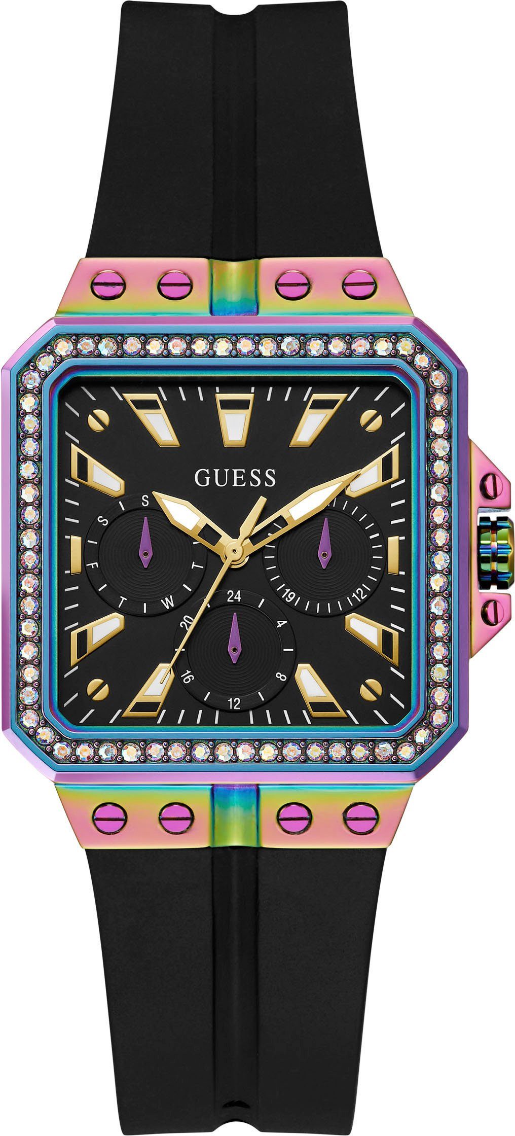 Guess Multifunktionsuhr GW0618L3, Armbanduhr, Quarzuhr, Damenuhr