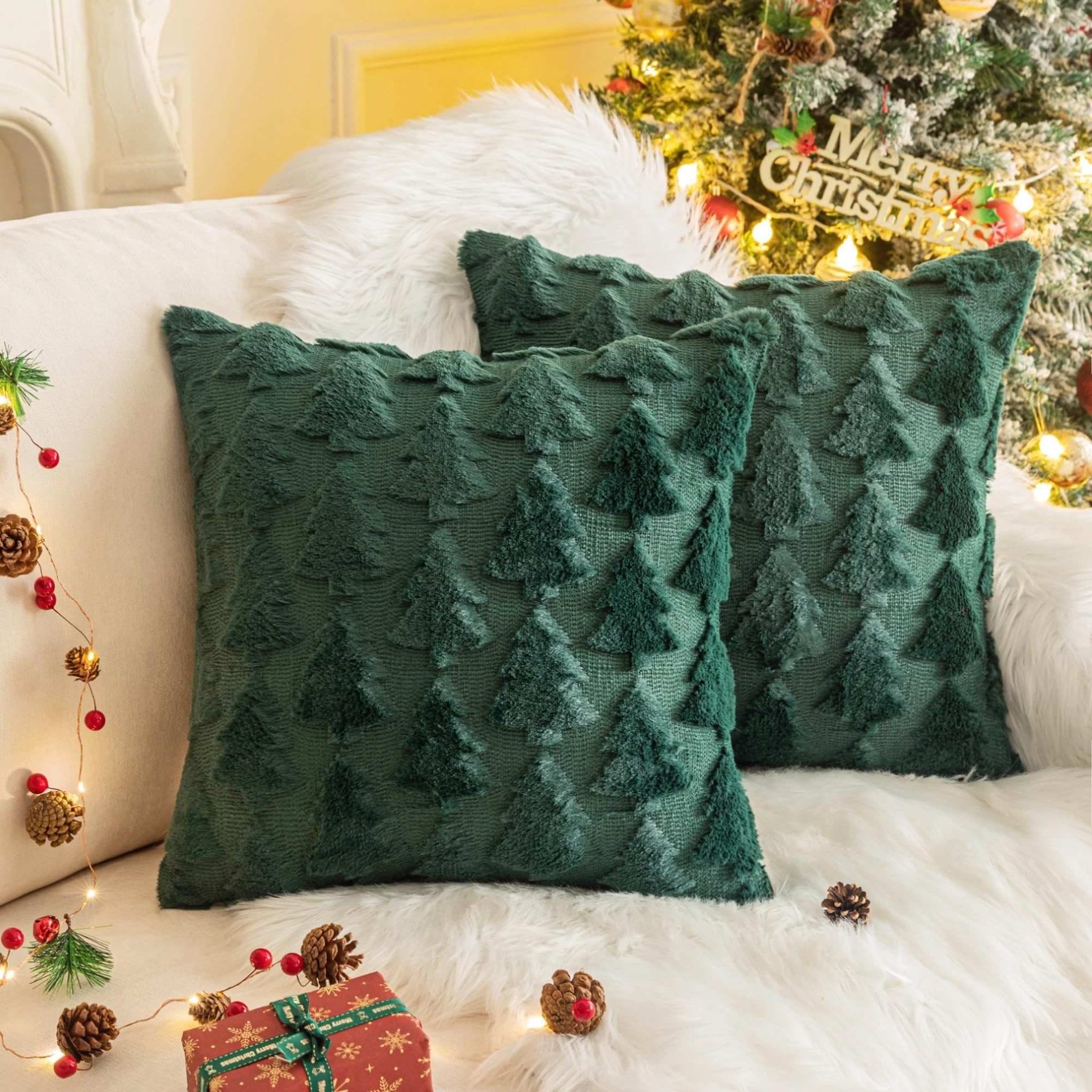FOUORTUNATE-BEE Kissenbezug Kissenbezug Weihnachten 2 Stück, günstig online kaufen