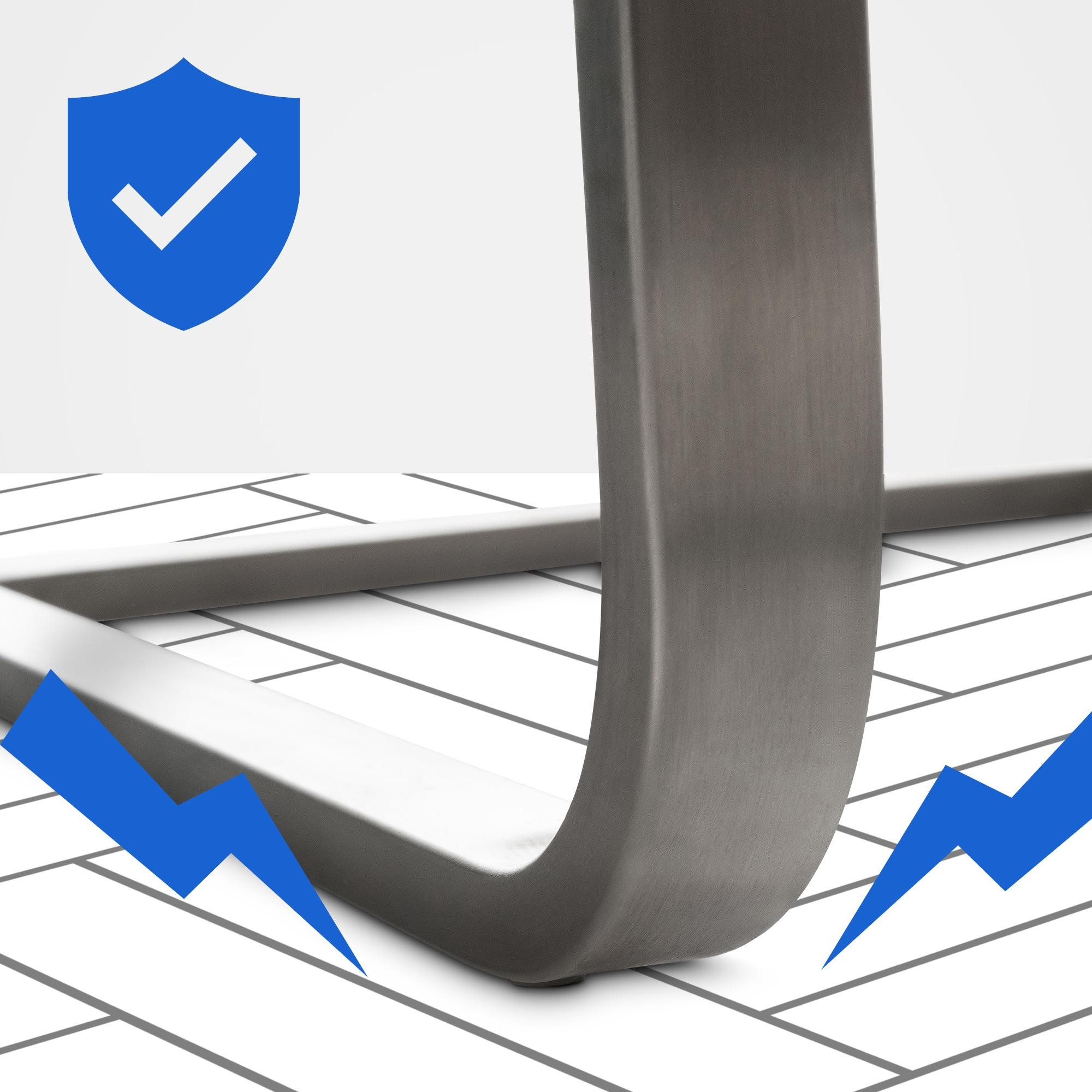 CLP Esszimmerstuhl Belfort Kunstleder, mit robustem Edelstahlgestell