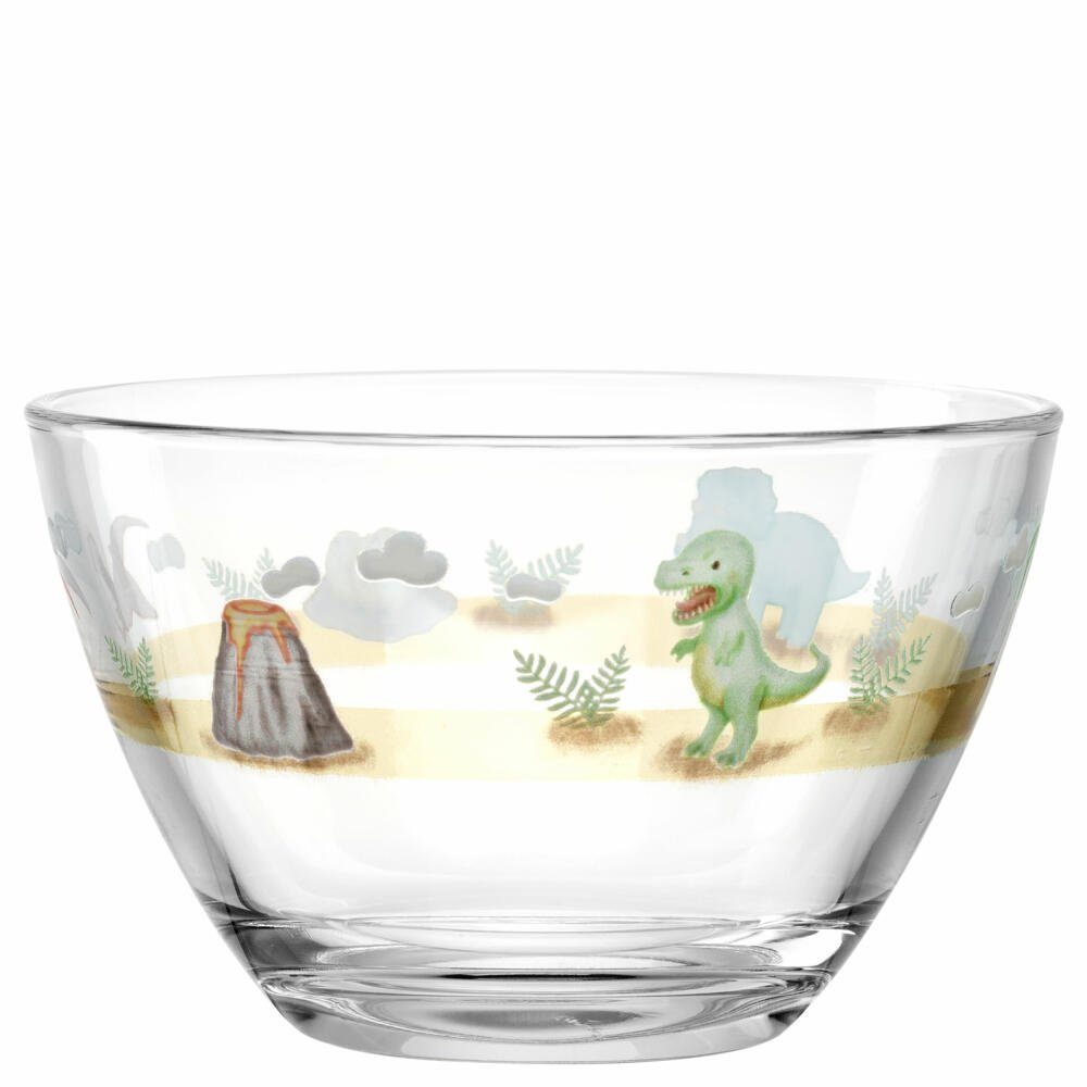 LEONARDO Schale Bambini Avventura Dino, 12 cm, Kalk-Natron-Glas